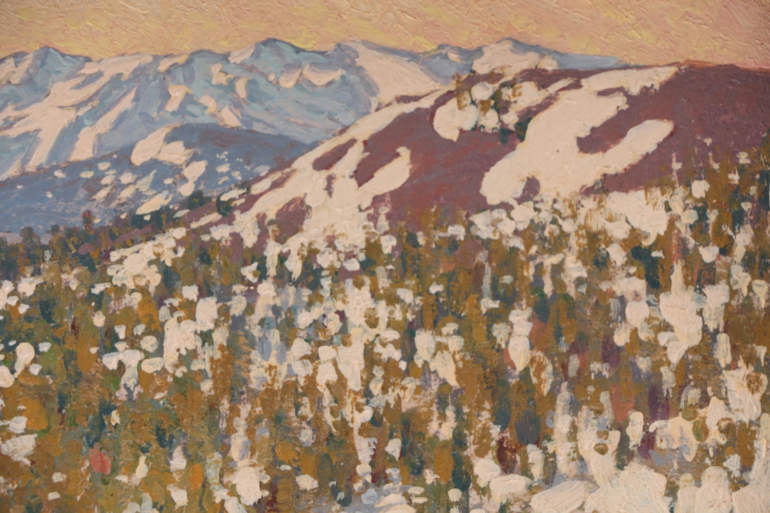 Irion Shields Oil Painting on Board "East from Sonora Pass"