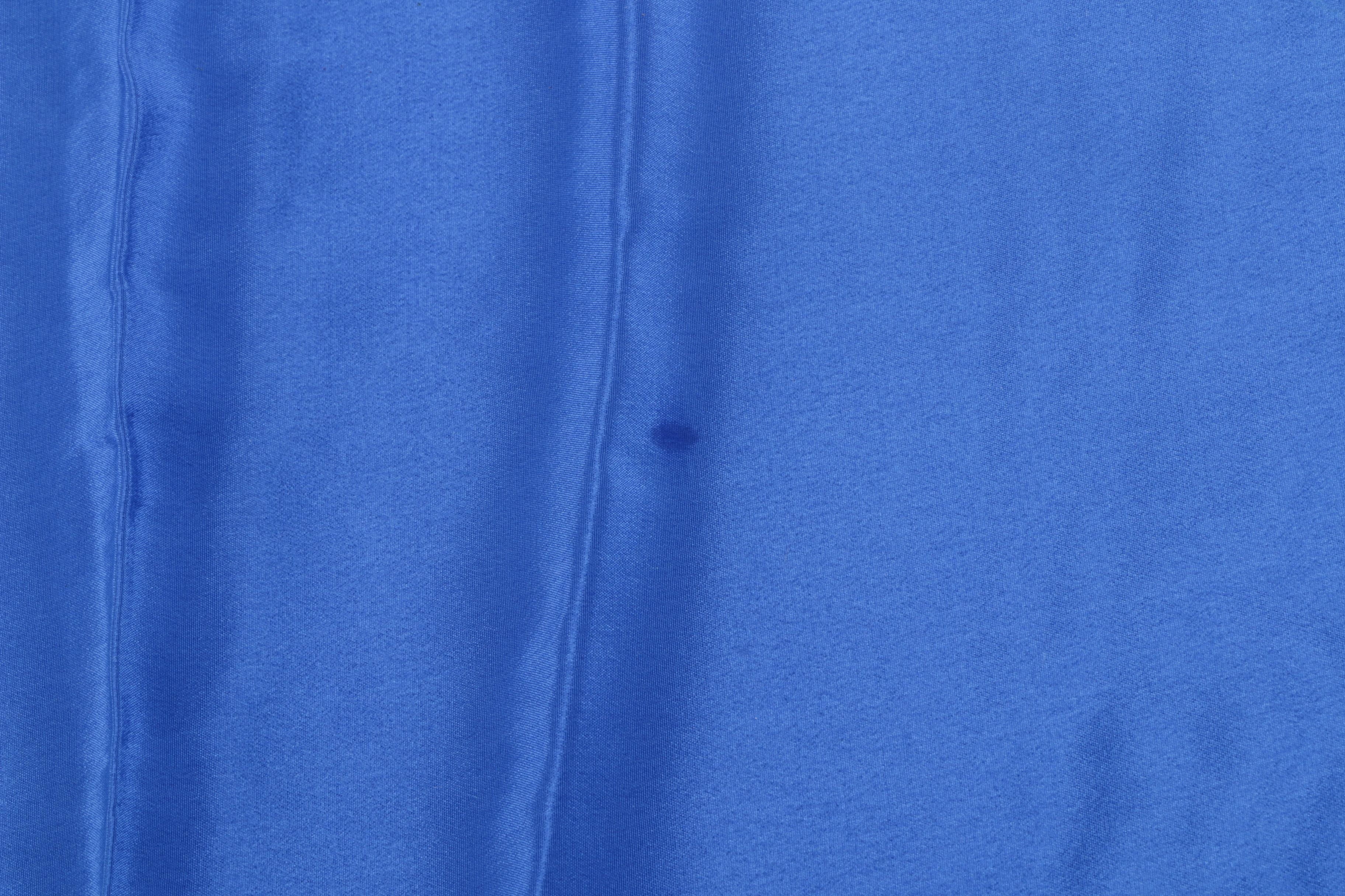 Yves Saint Laurent Signature Print Silk Scarf with Hand-Stitched Hem