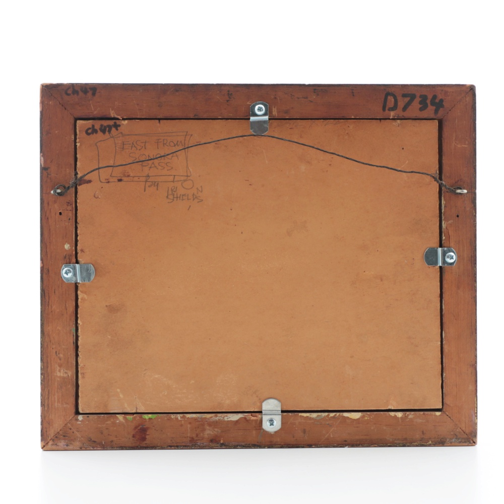 Irion Shields Oil Painting on Board "East from Sonora Pass"