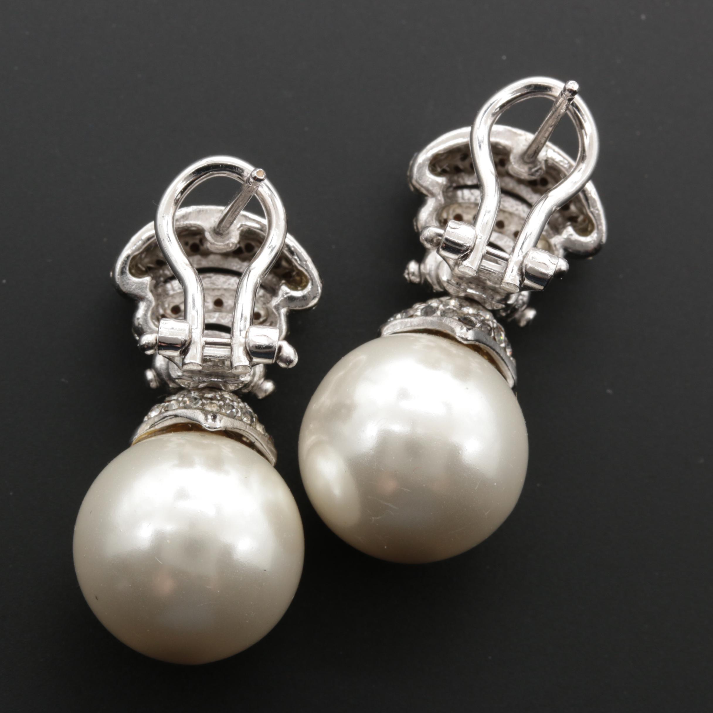 Sterling Silver Majorica Imitation Pearl and Cubic Zirconia Jewelry Assortment