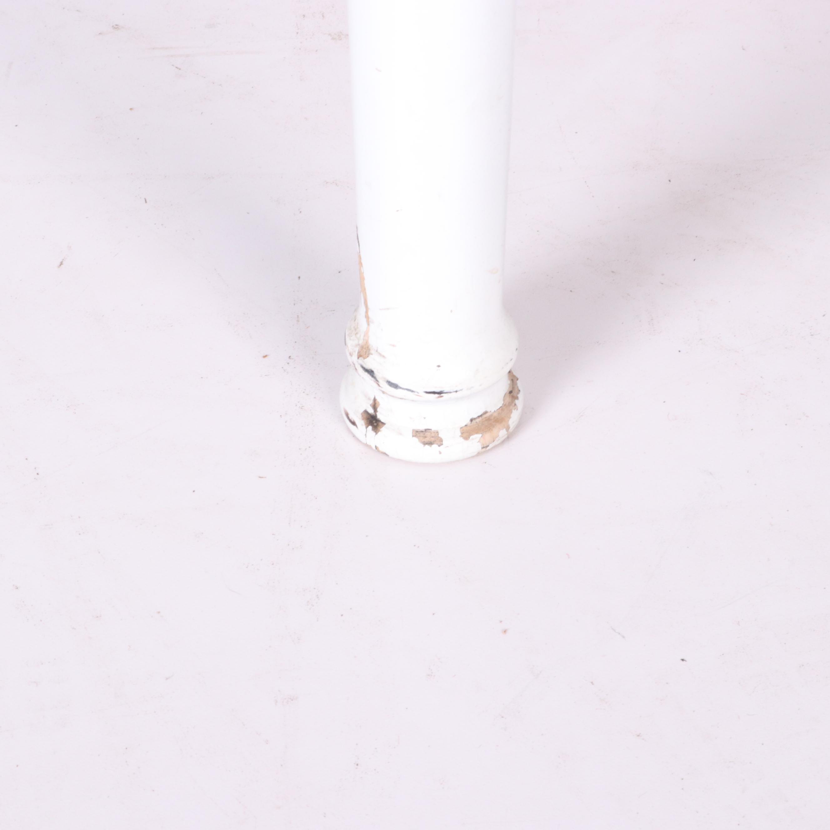 Contemporary White Painted Table with Side Chair