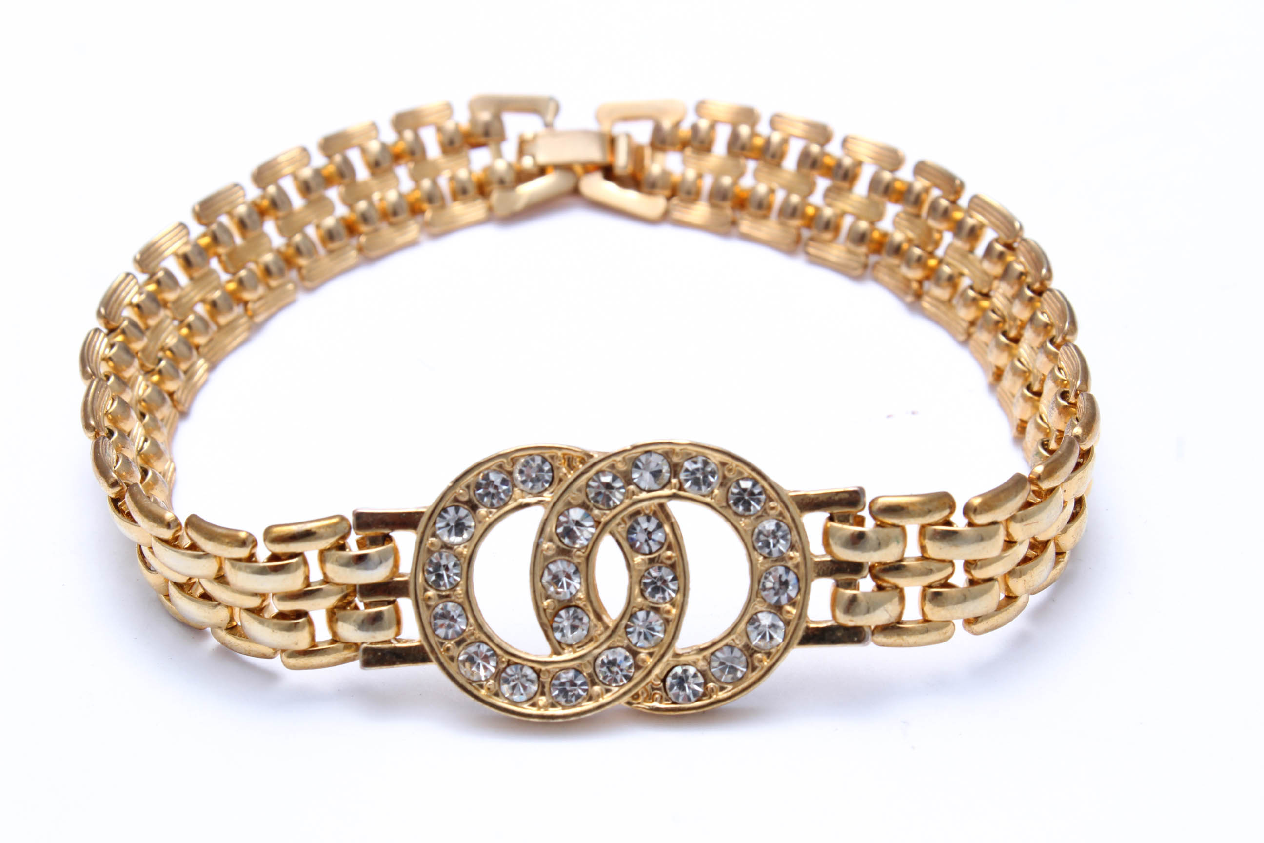 Vintage 14K Gold Plated Bracelet and Engraved Pendant