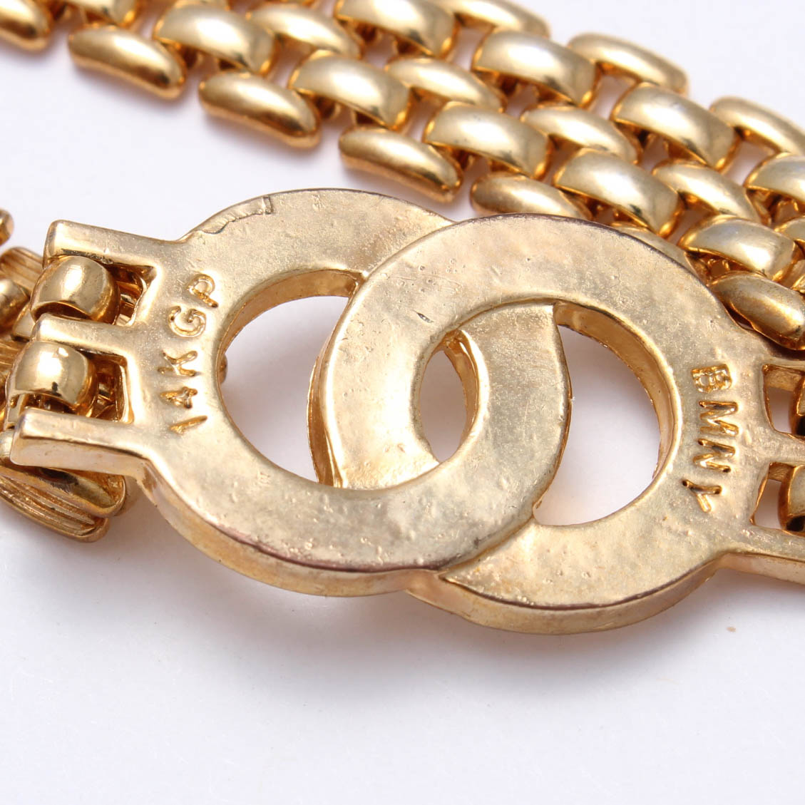Vintage 14K Gold Plated Bracelet and Engraved Pendant