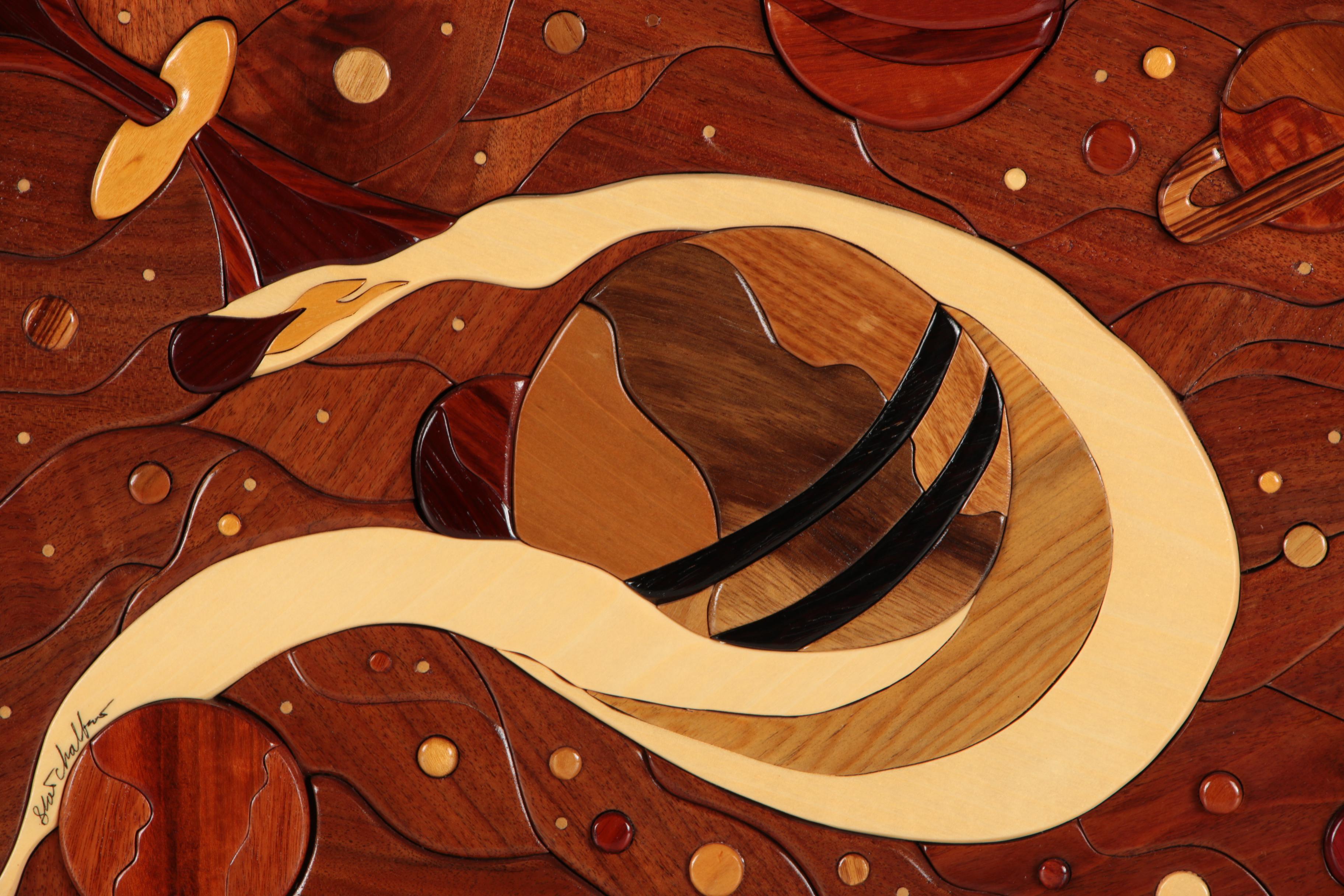 Scott Chalfant Marquetry Scene "Traversing"