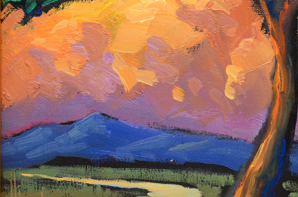 William Hawkins Original Oil on Canvas Board Landscape Painting