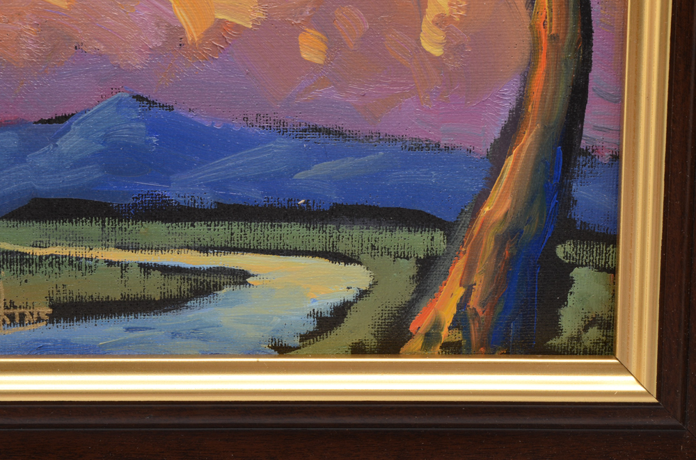 William Hawkins Original Oil on Canvas Board Landscape Painting