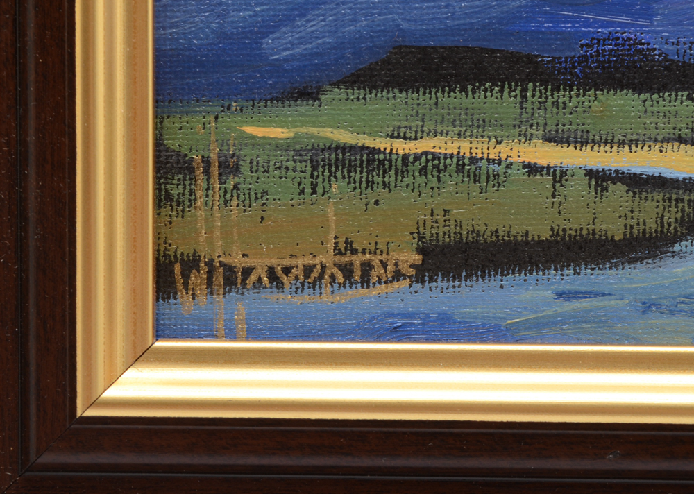 William Hawkins Original Oil on Canvas Board Landscape Painting