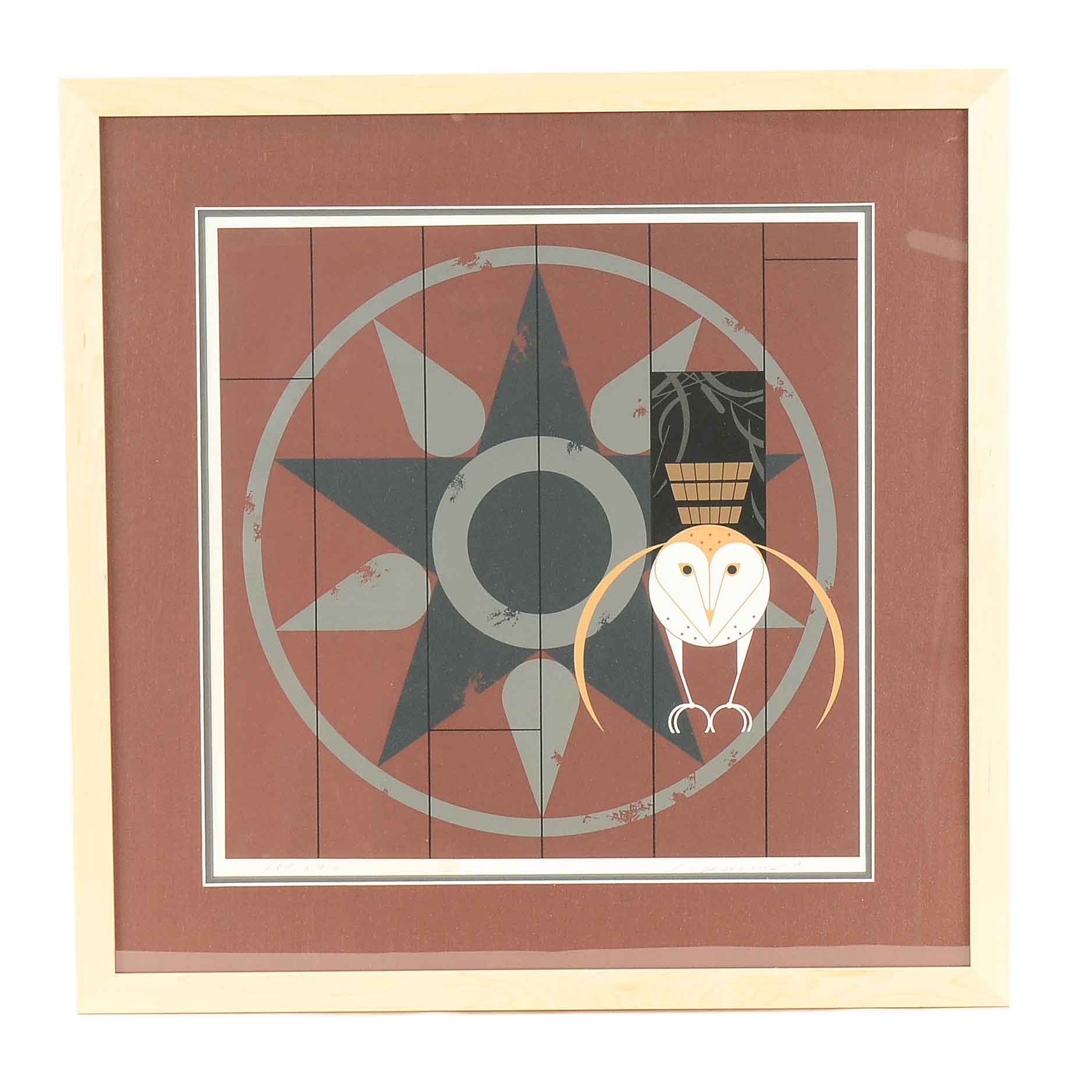 Charley Harper Limited Edition Serigraph "Hexit"