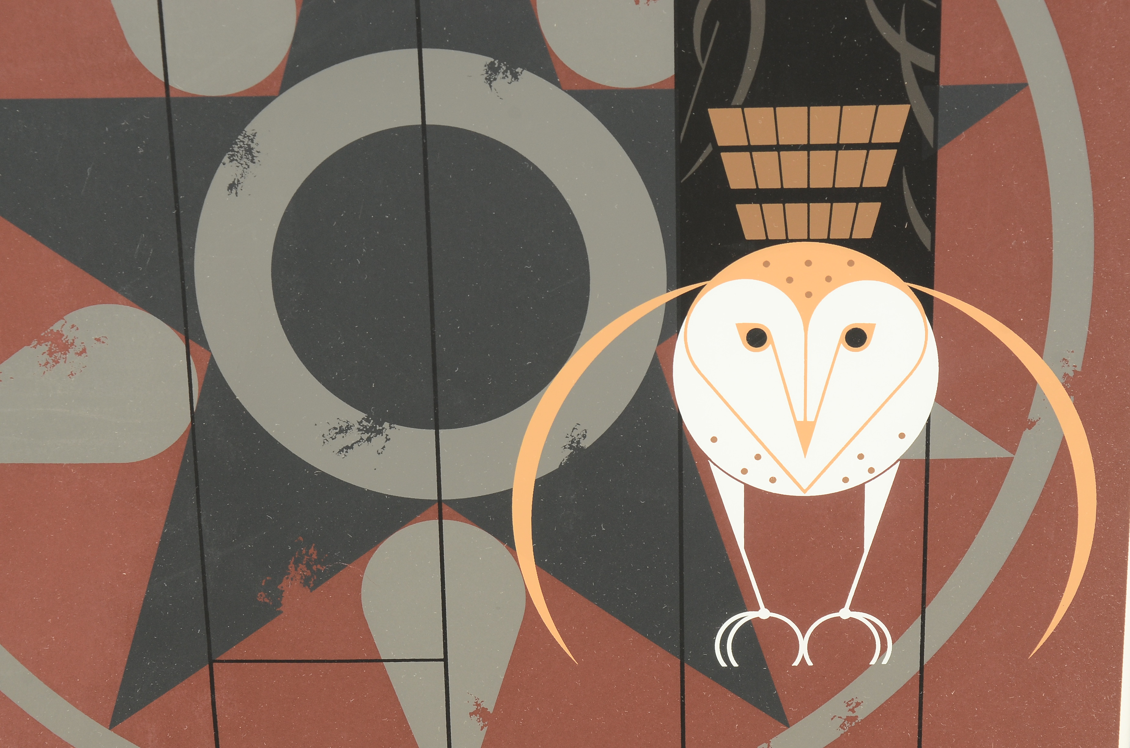 Charley Harper Limited Edition Serigraph "Hexit"