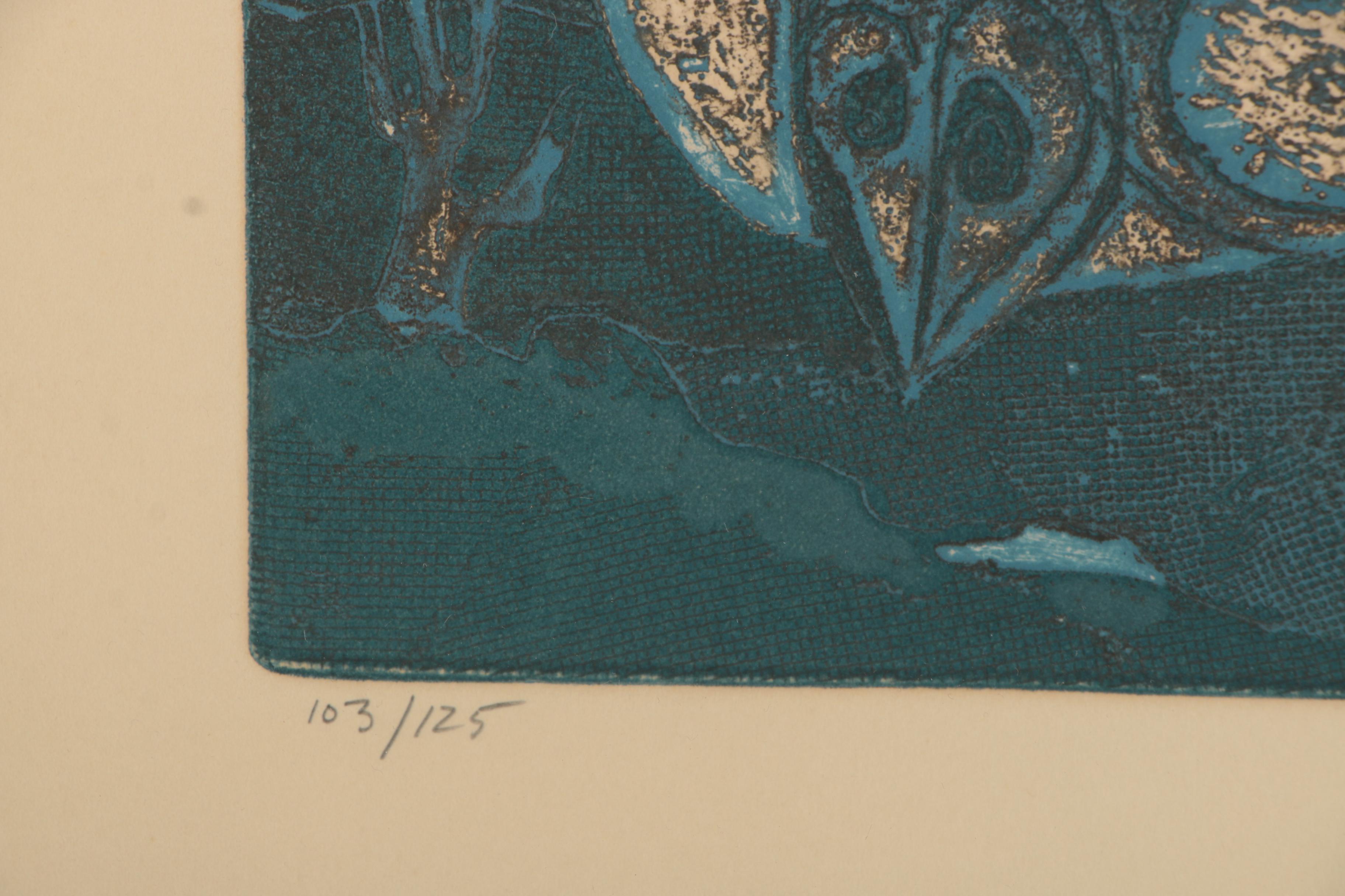 Satish Kumar Sharma Intaglio Print of Birds