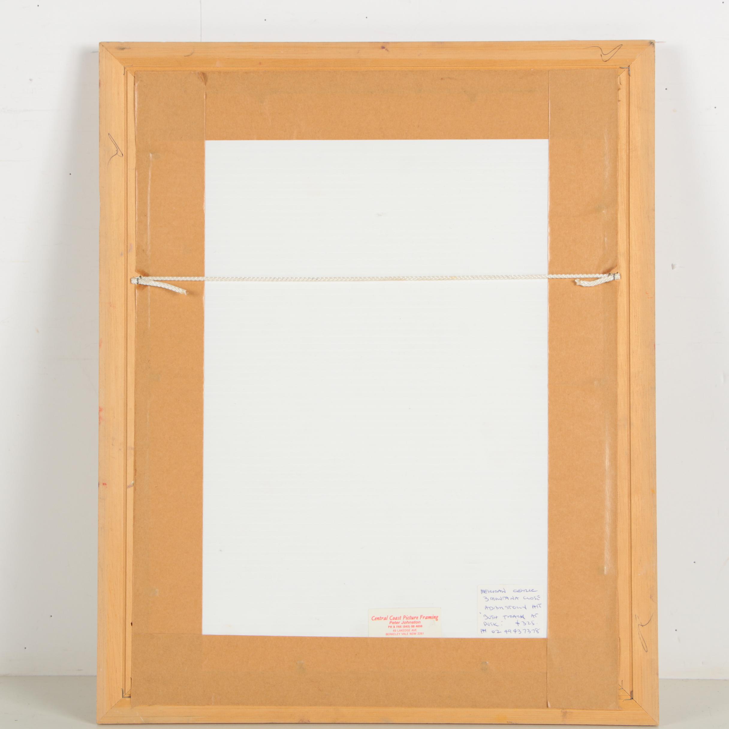 Merran Cork Oil Painting "Bush Track At Dusk"