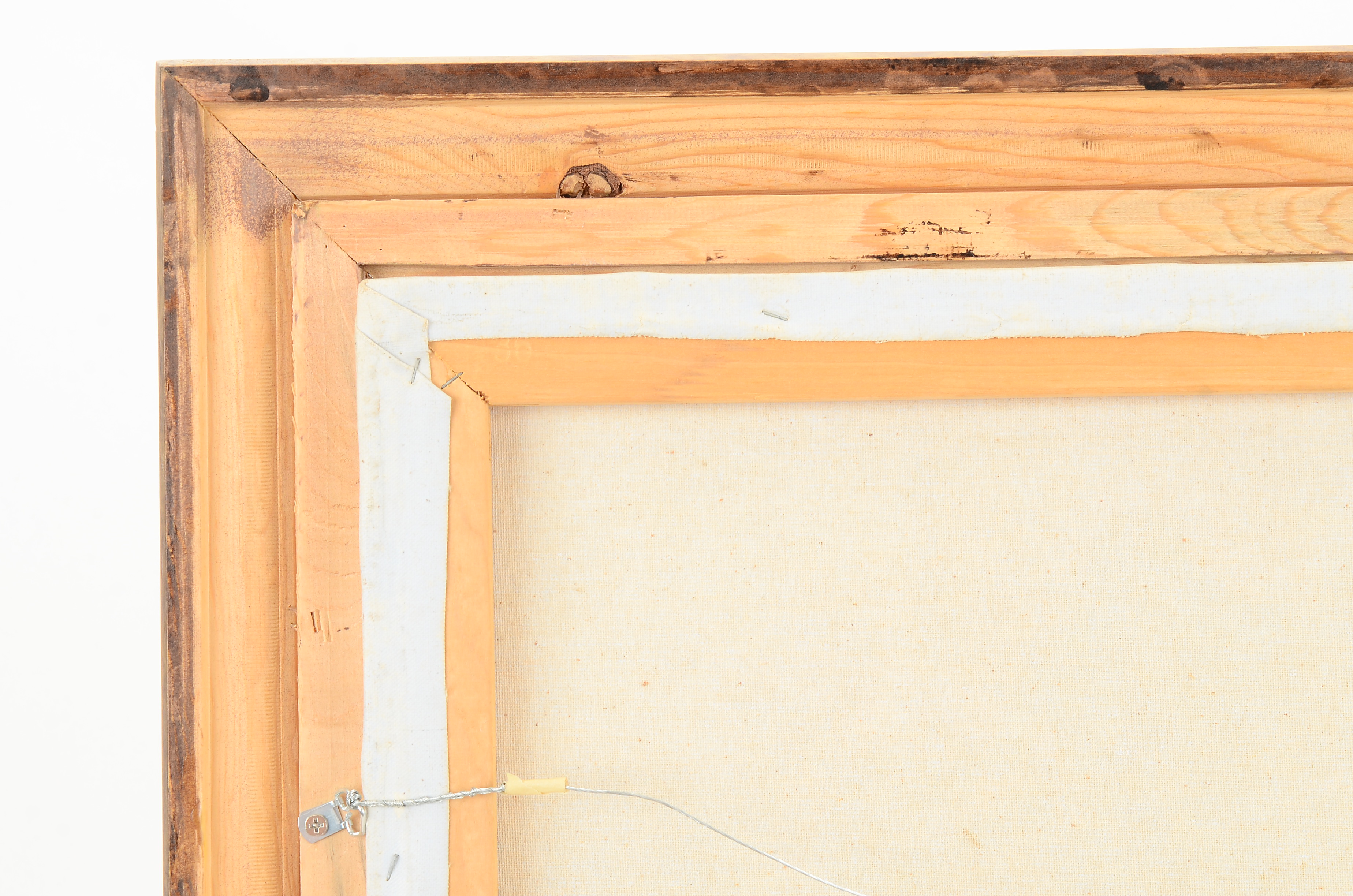 Anthony Veccio Original Oil Painting on Canvas of Horse Race