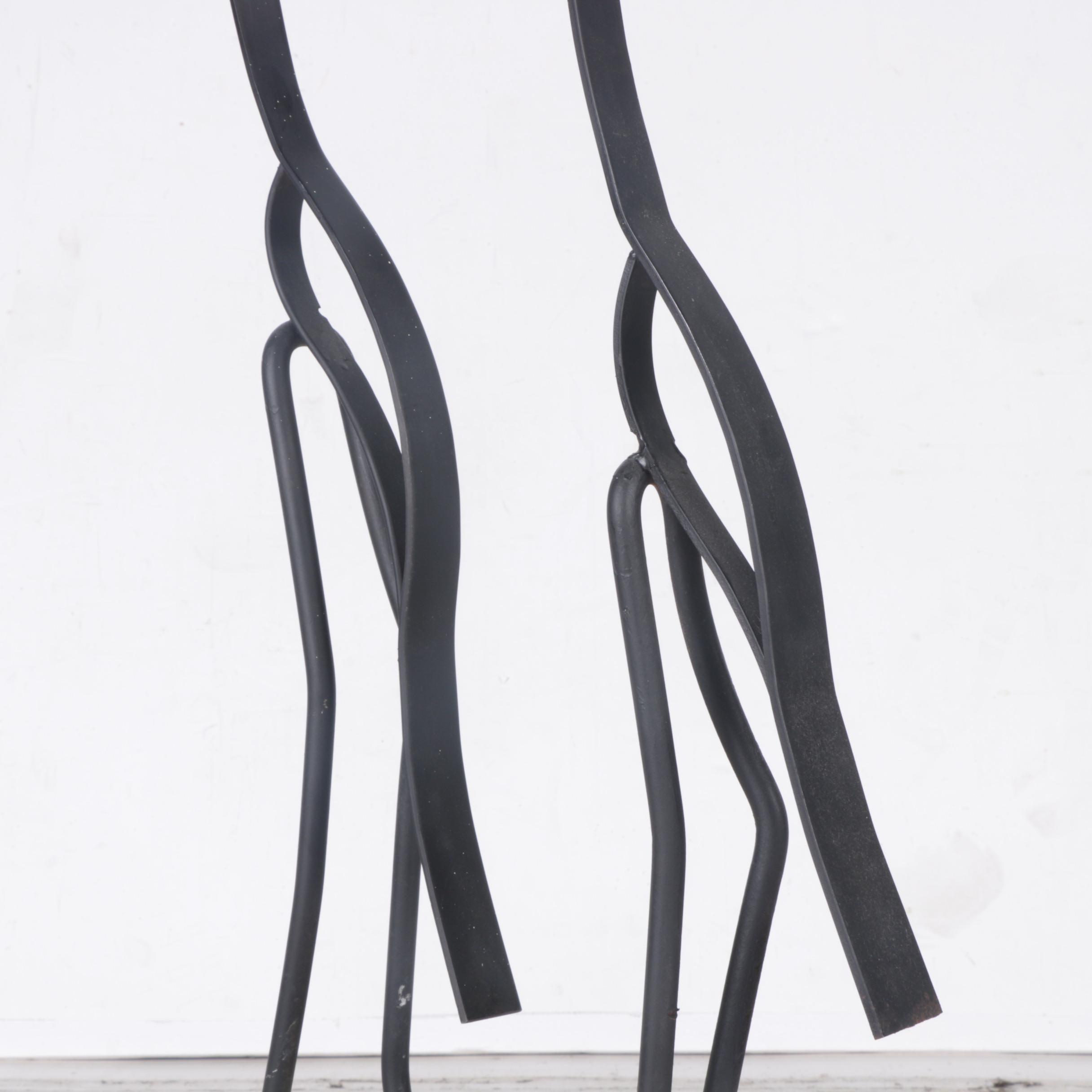 Ellis Nelson Metal Crane Sculptures