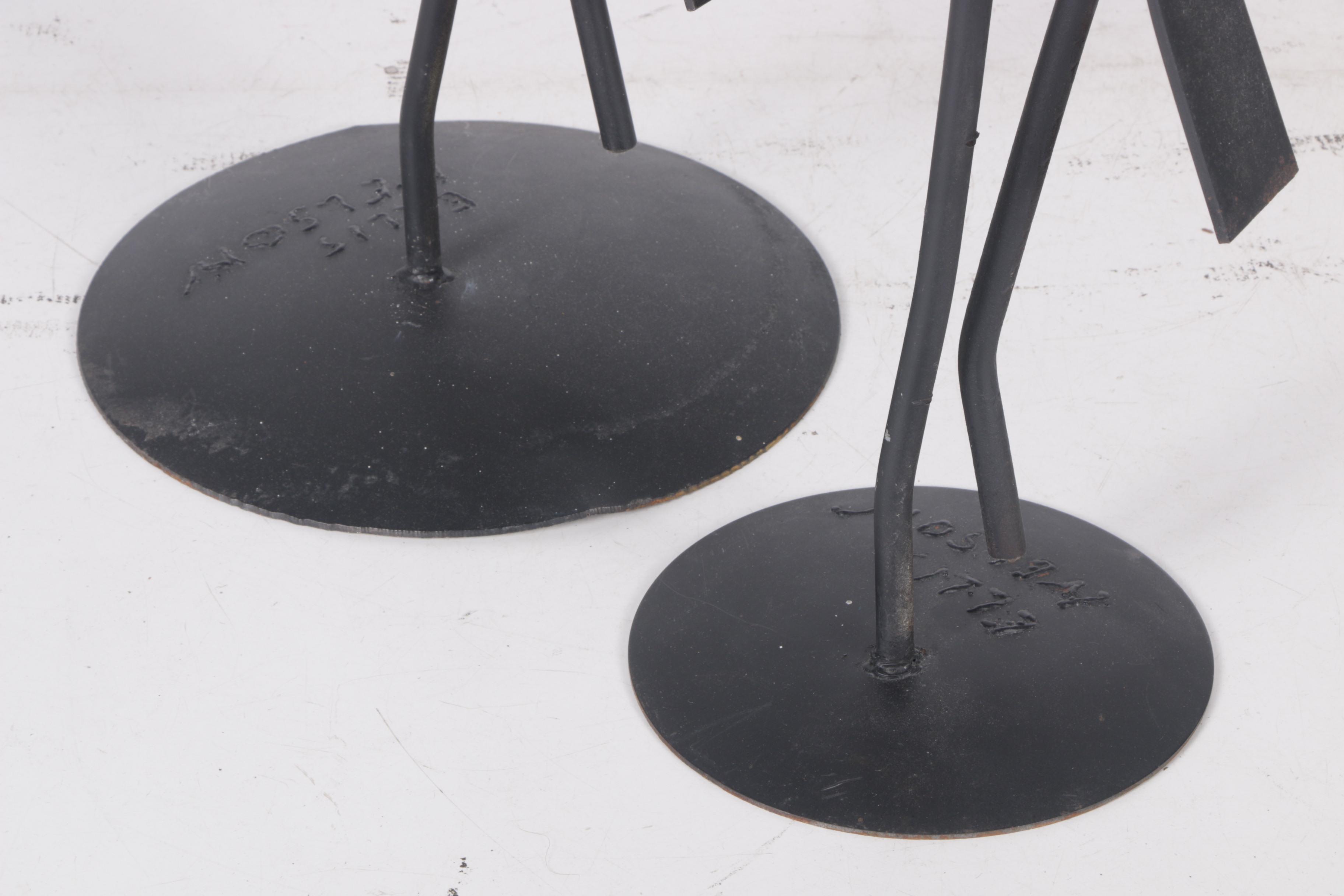 Ellis Nelson Metal Crane Sculptures