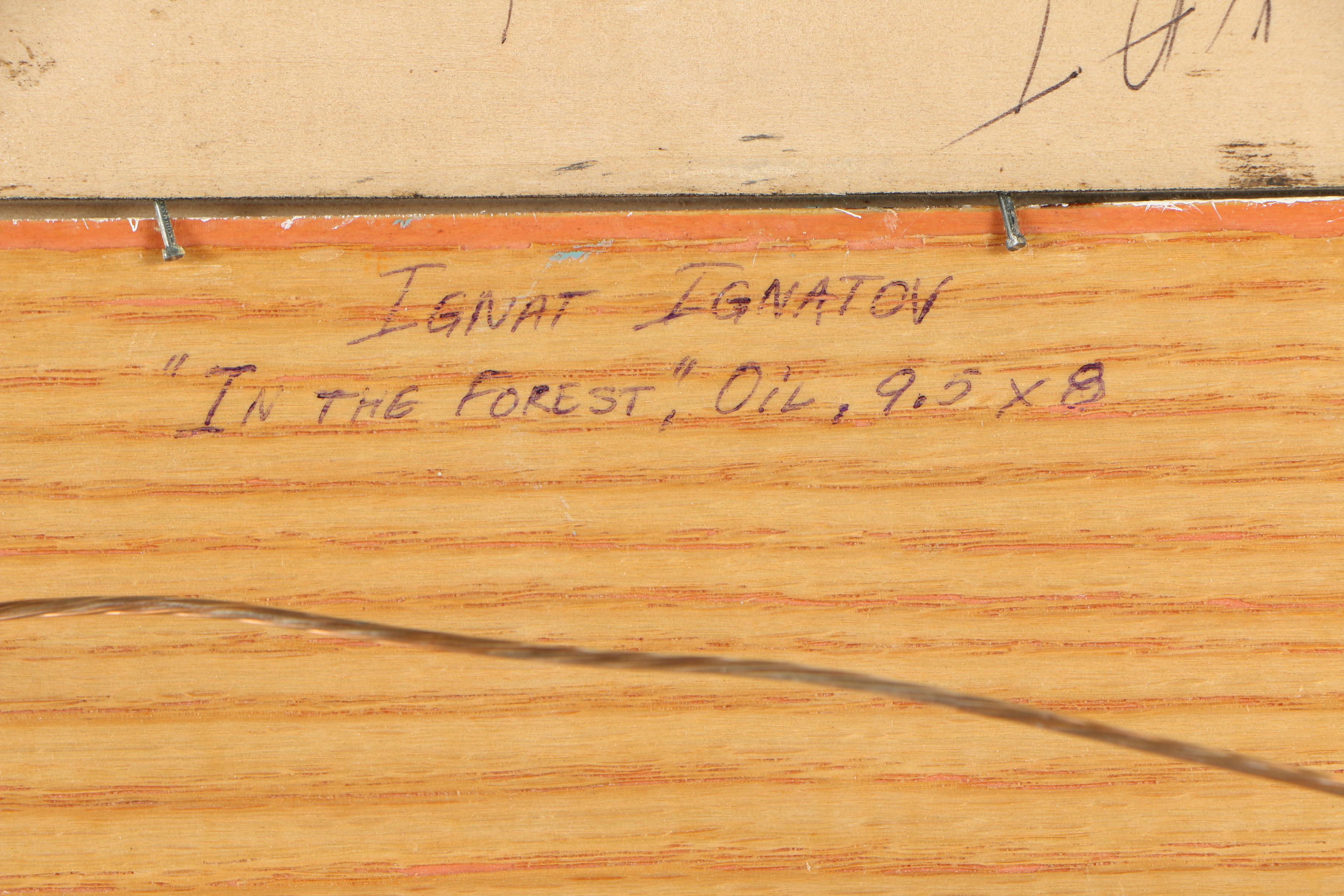 Ignat Ignatov Oil Painting "In The Forest"