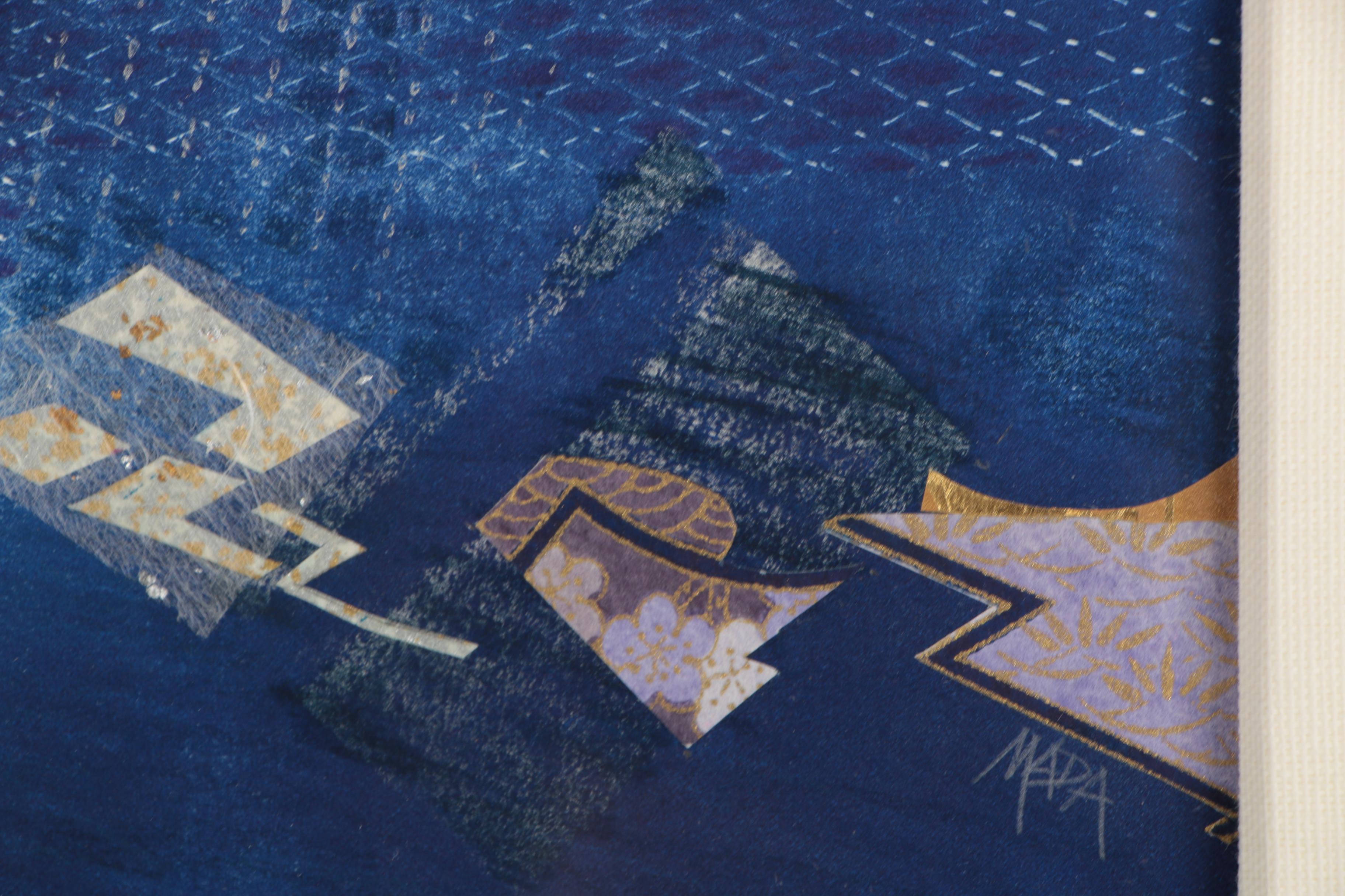 Mada Leach Monotype "Three Moons For Lillian"