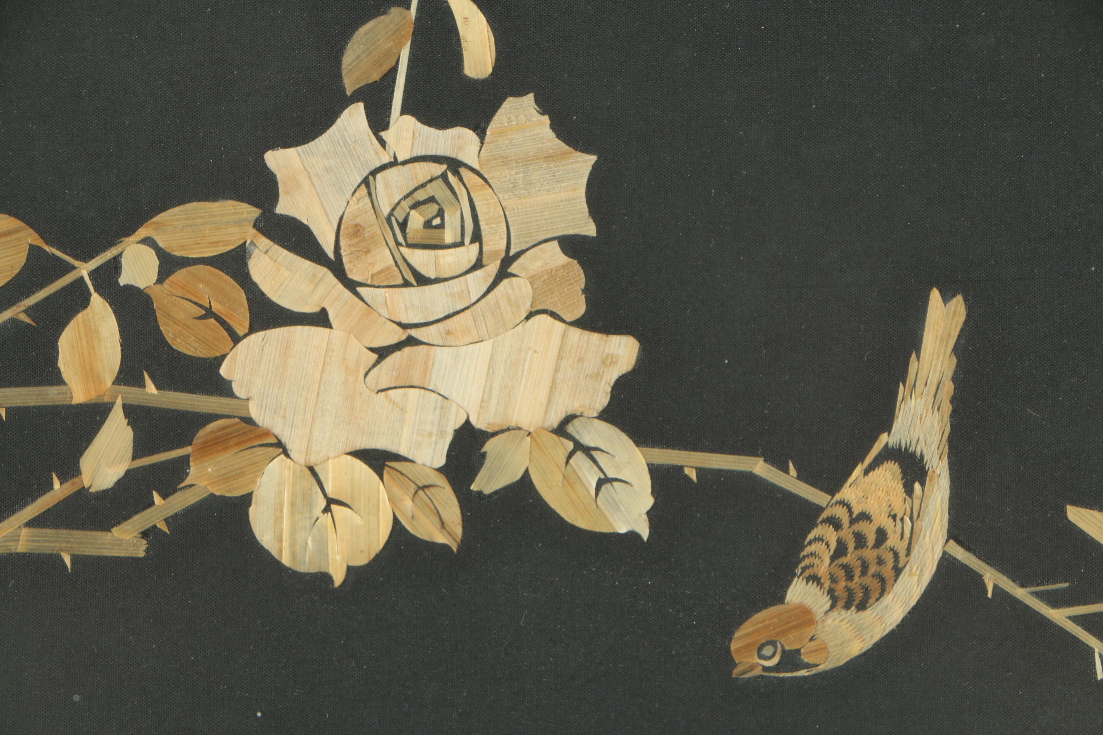 Cut Bamboo Fiber Collages on Panel