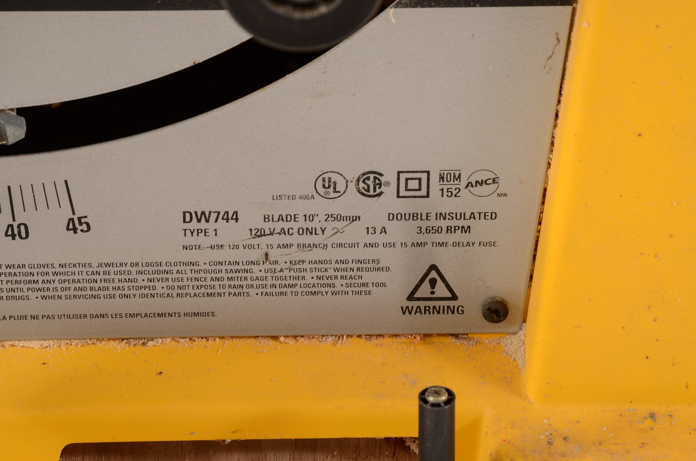 DeWalt Table Saw and Accessories