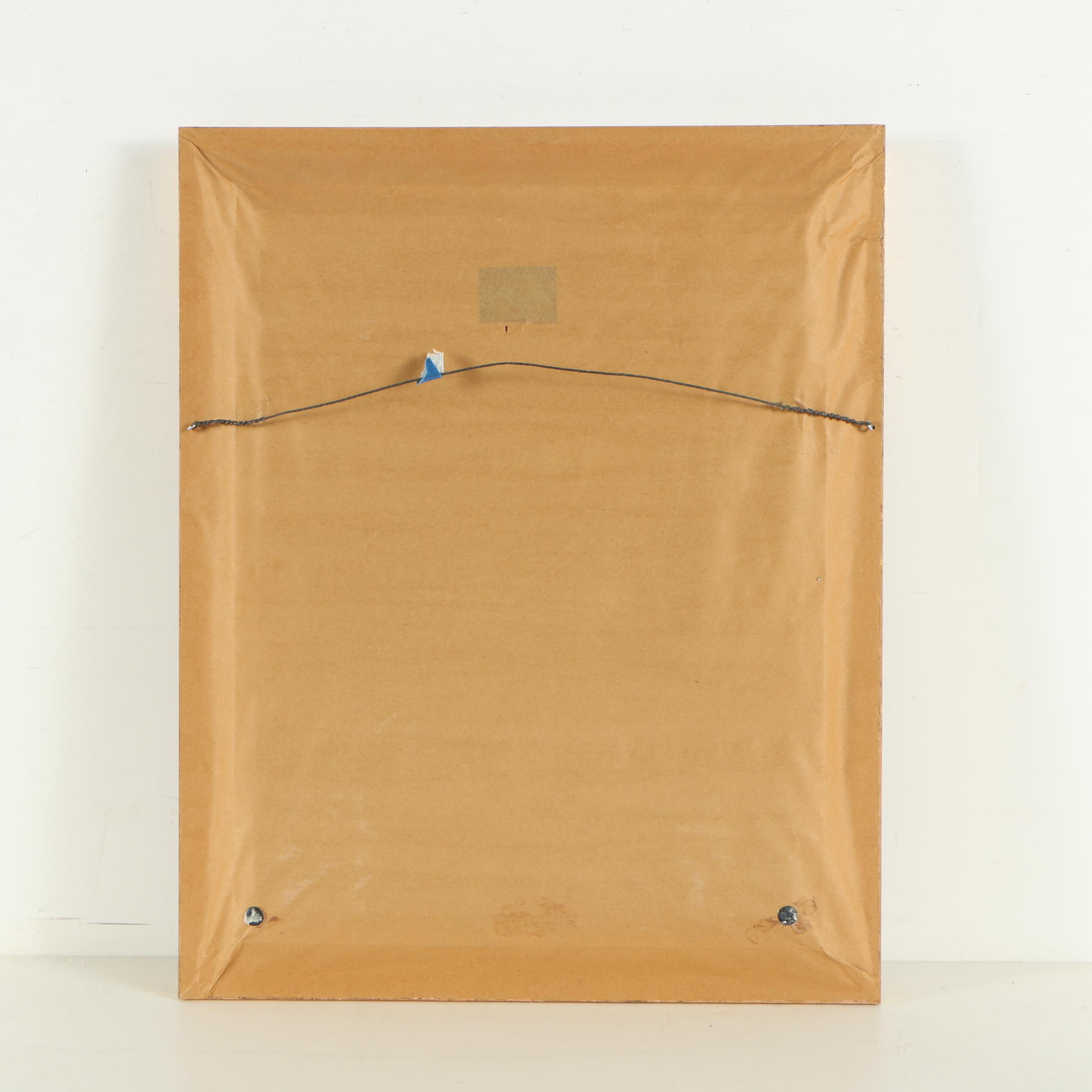 Needlepoint of a Vase of Flowers