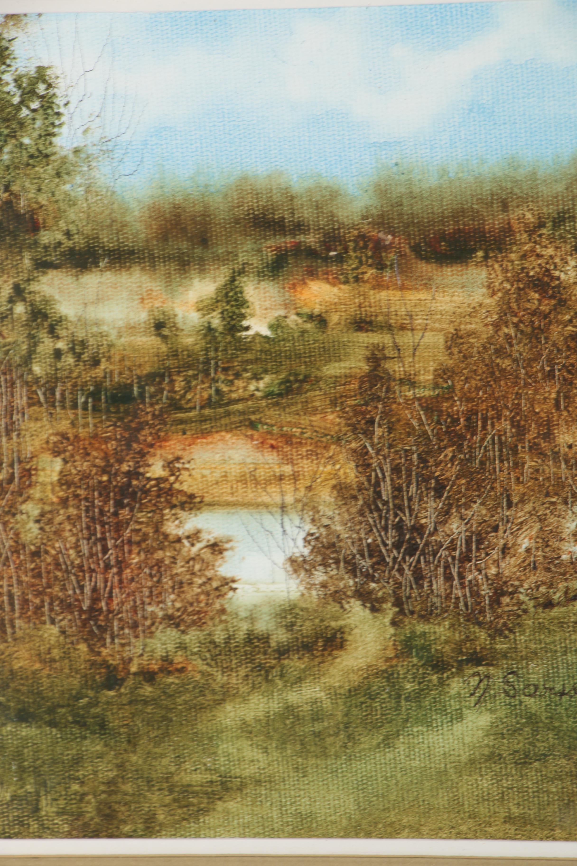 Oil Painting of a Landscape