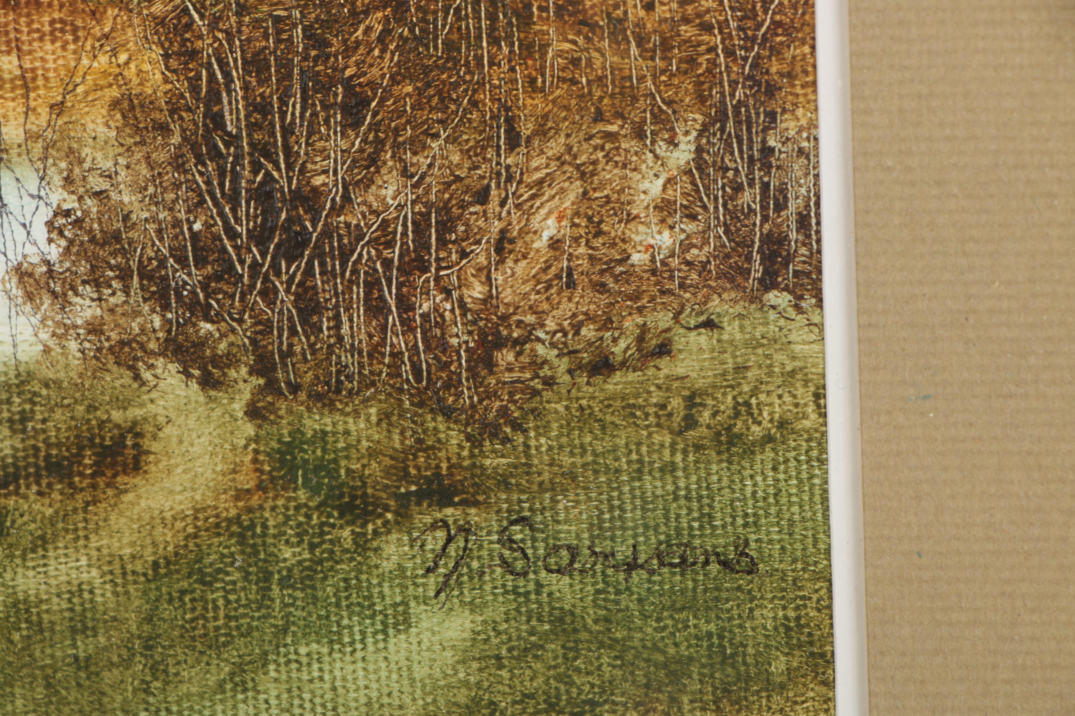 Oil Painting of a Landscape