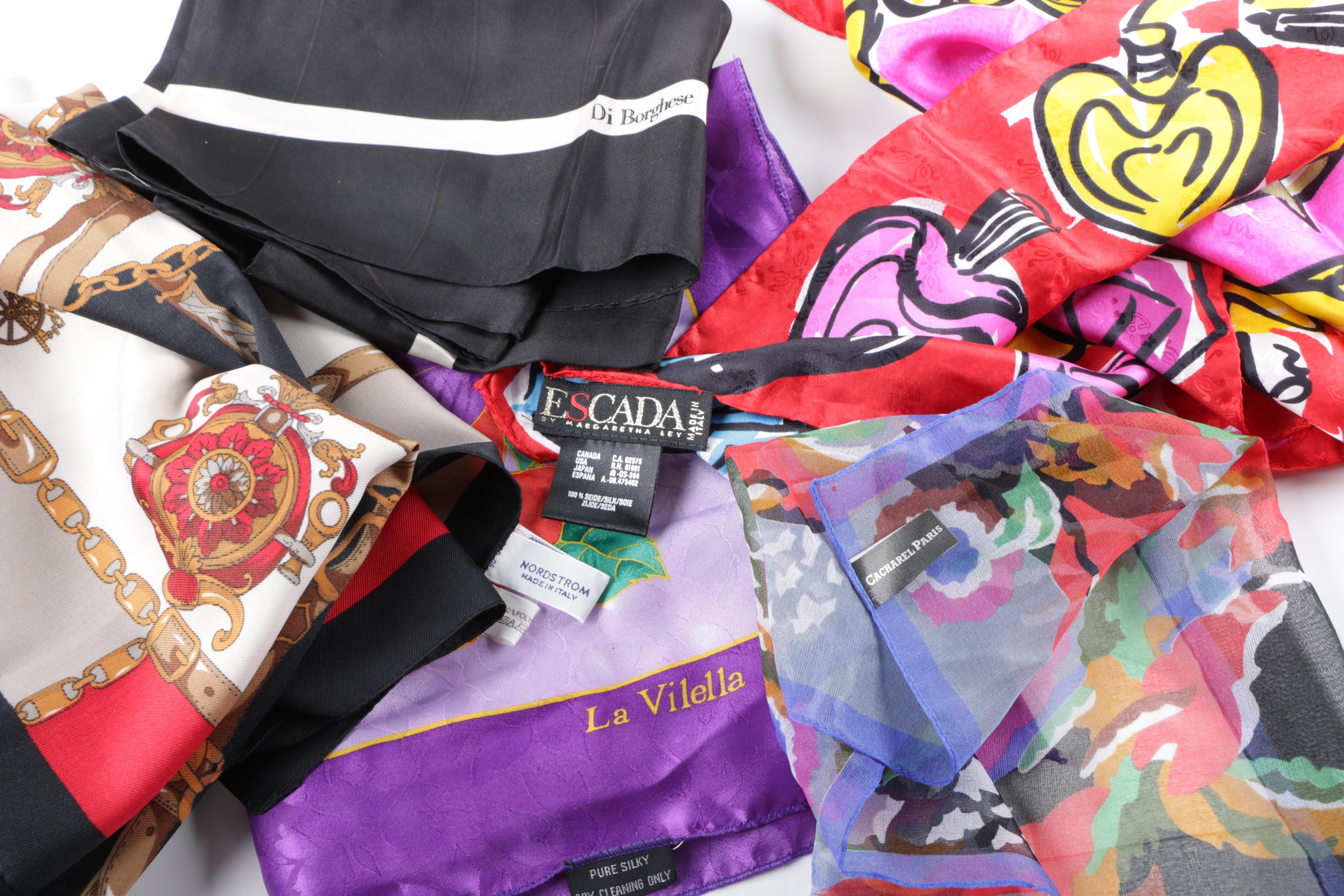 Women's Scarves Including Nicole Miller, Escada, Oscar de la Renta, Nordstrom