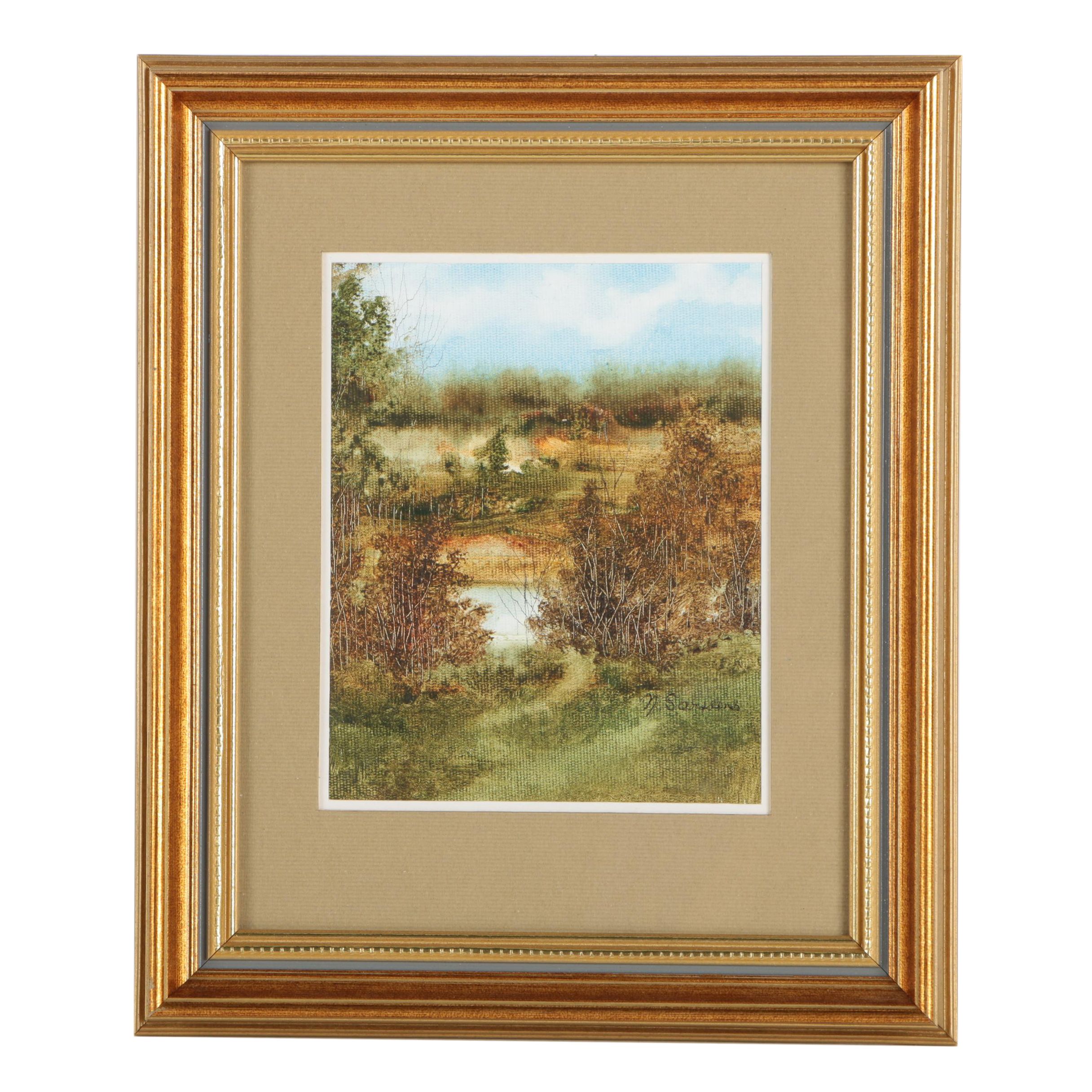 Oil Painting of a Landscape