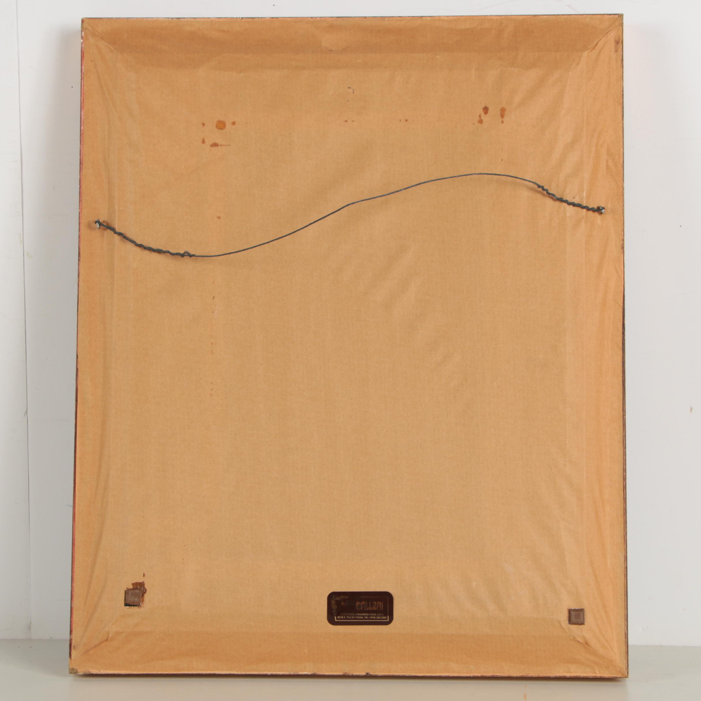 Long-Stitch Needlepoint of a Girl at the Piano