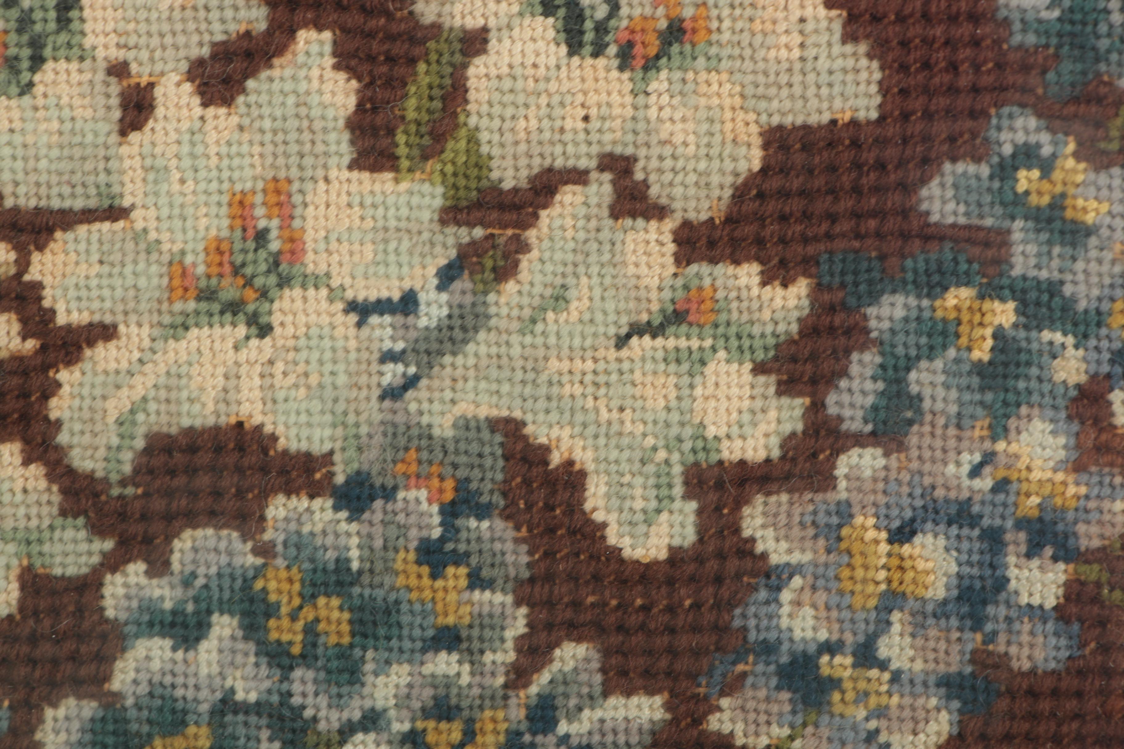 Vintage Needlepoint of a Floral Still Life