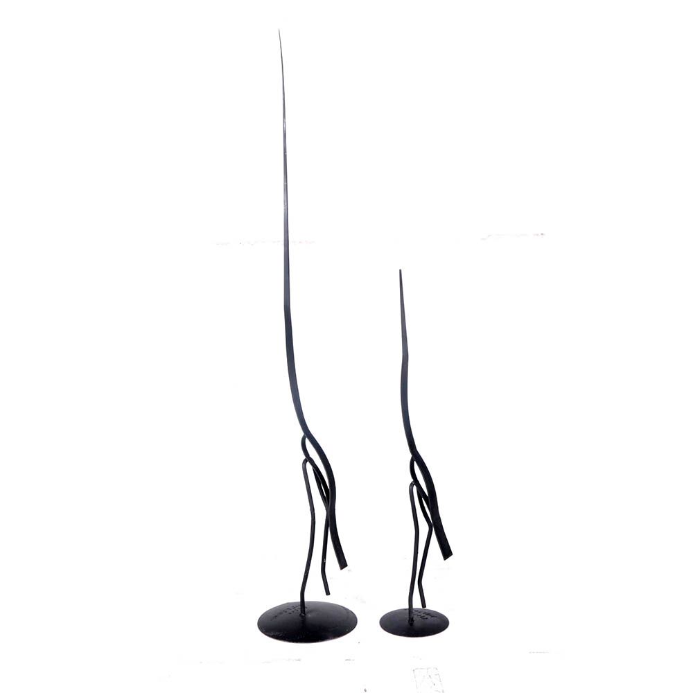 Ellis Nelson Metal Crane Sculptures