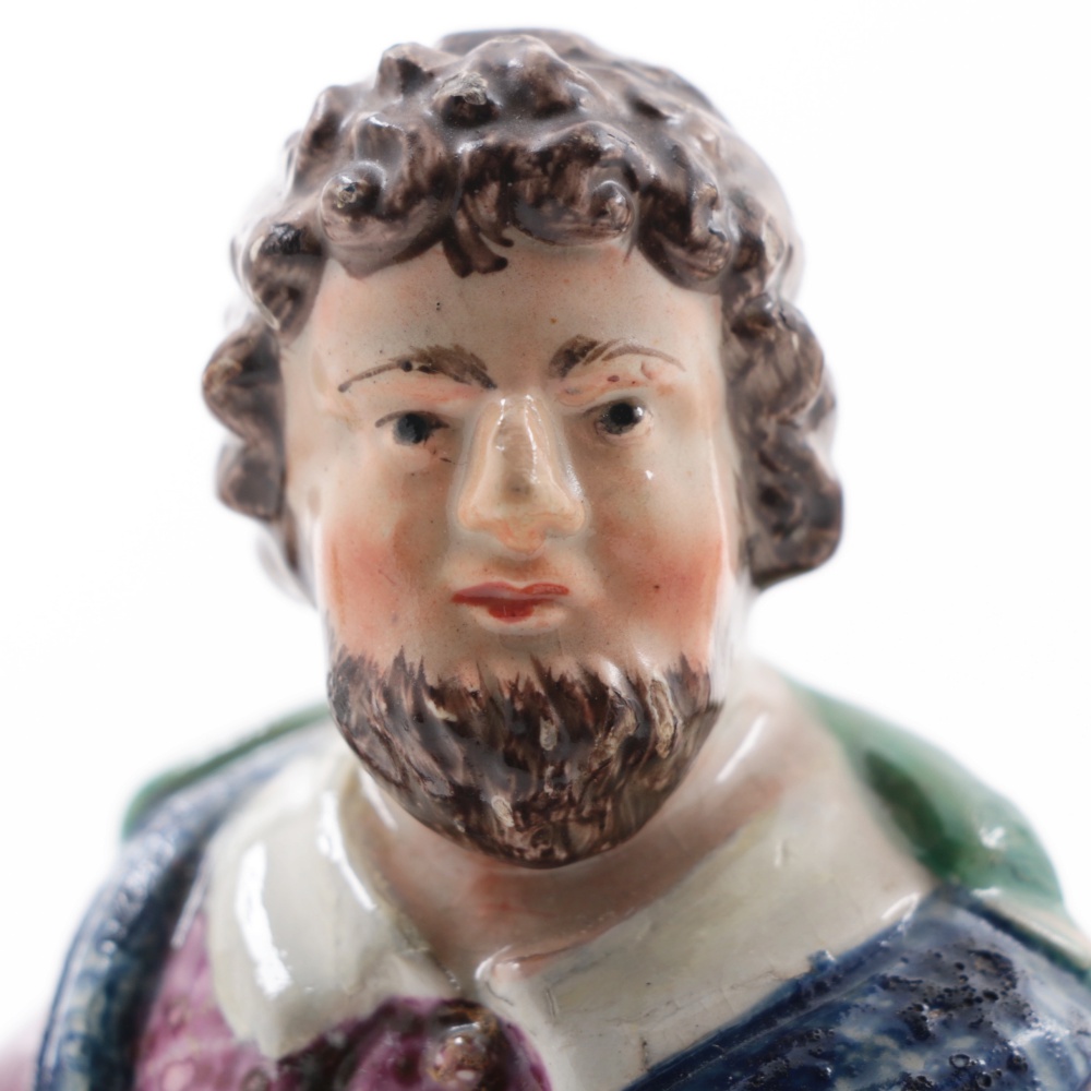 Early Staffordshire "St. Peter" and "St. Paul" Figures, Marked Walton