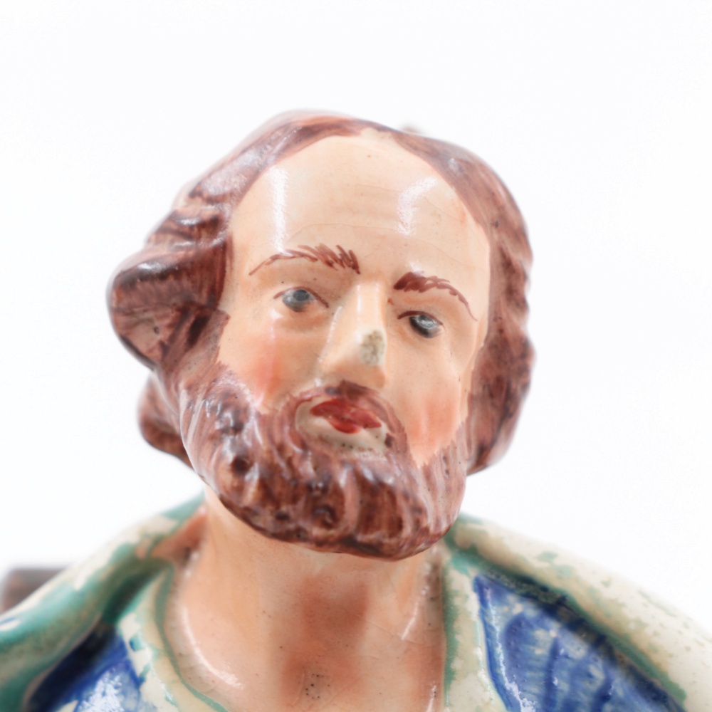 Early Staffordshire "St. Peter" and "St. Paul" Figures, Marked Walton