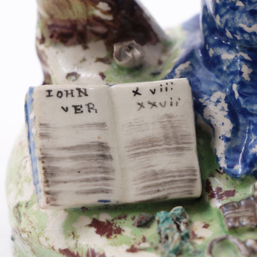 Early Staffordshire "St. Peter" and "St. Paul" Figures, Marked Walton