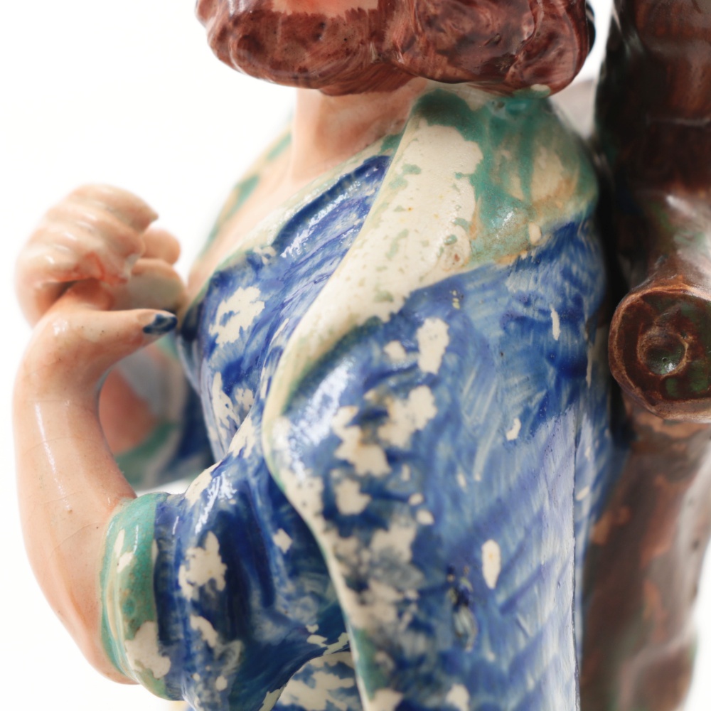 Early Staffordshire "St. Peter" and "St. Paul" Figures, Marked Walton