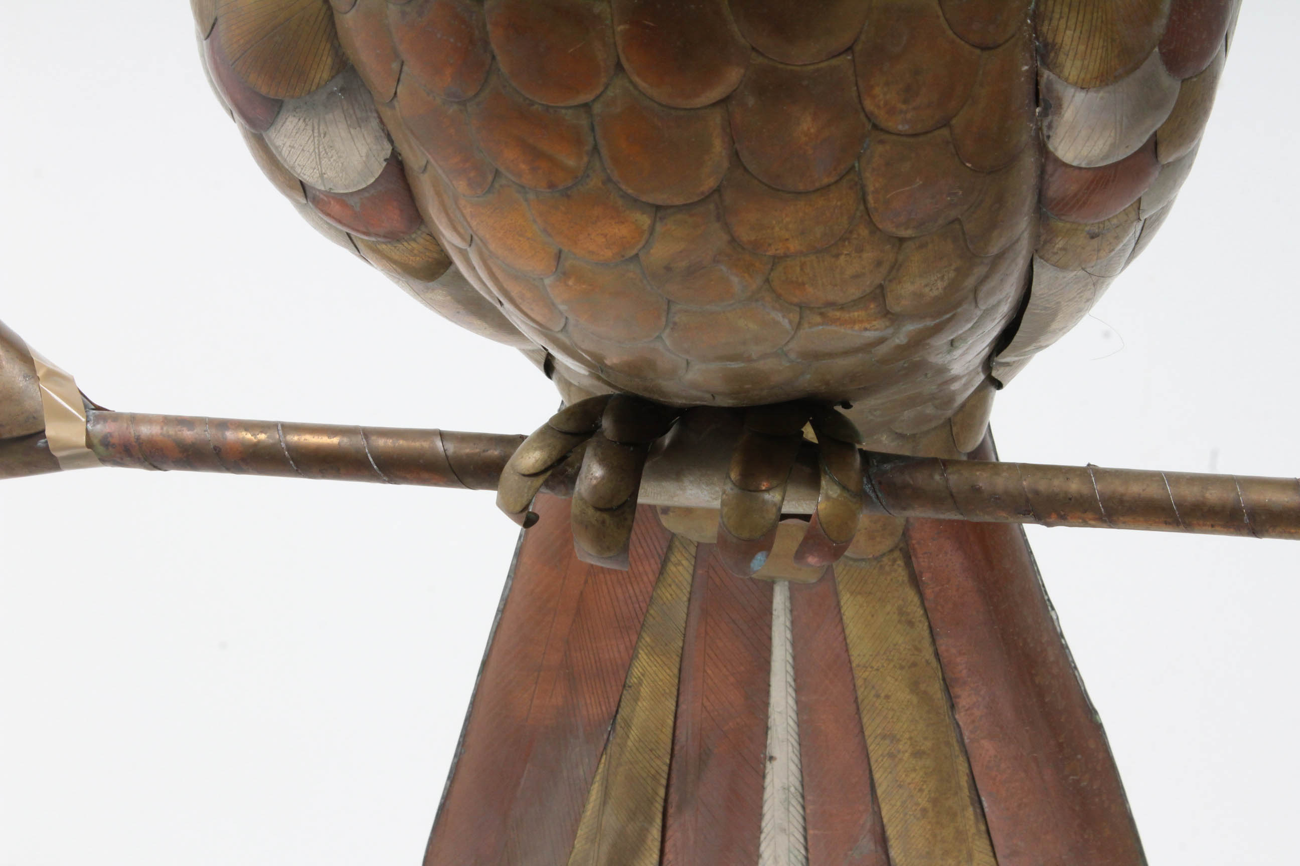 Sergio Bustamante Brass And Copper Bird Sculpture