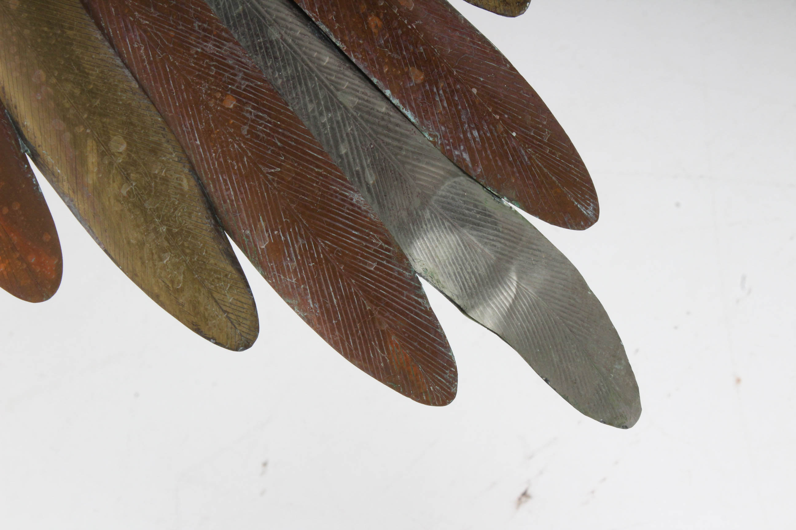 Sergio Bustamante Brass And Copper Bird Sculpture