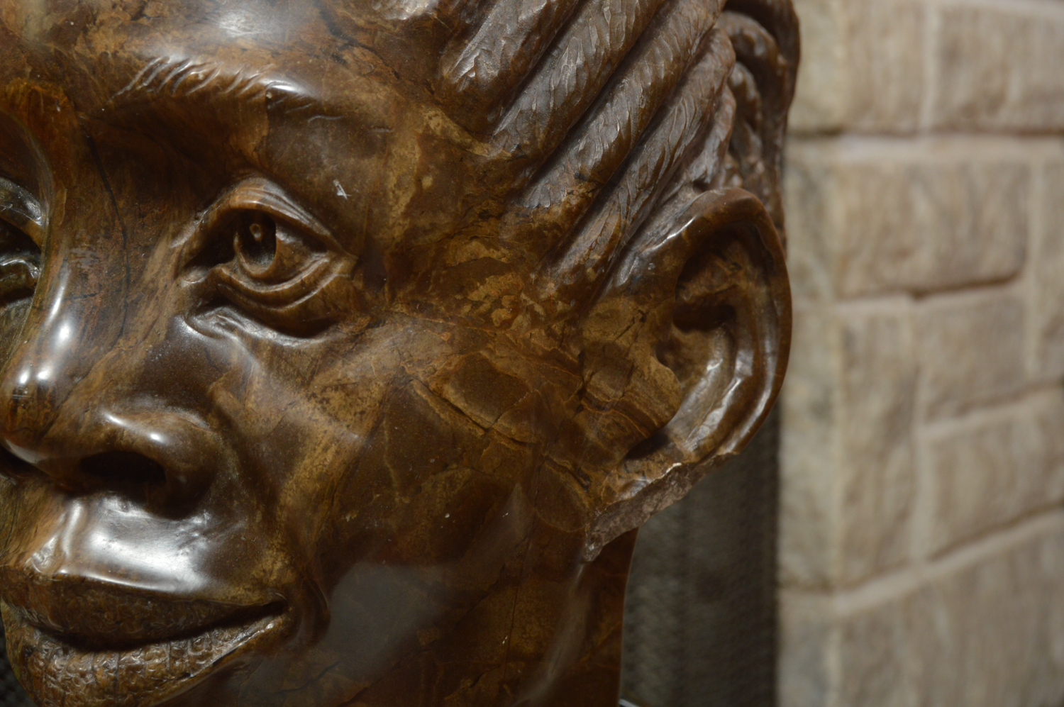 Sailas Makumba Shona Carved Fruit Serpentine Bust