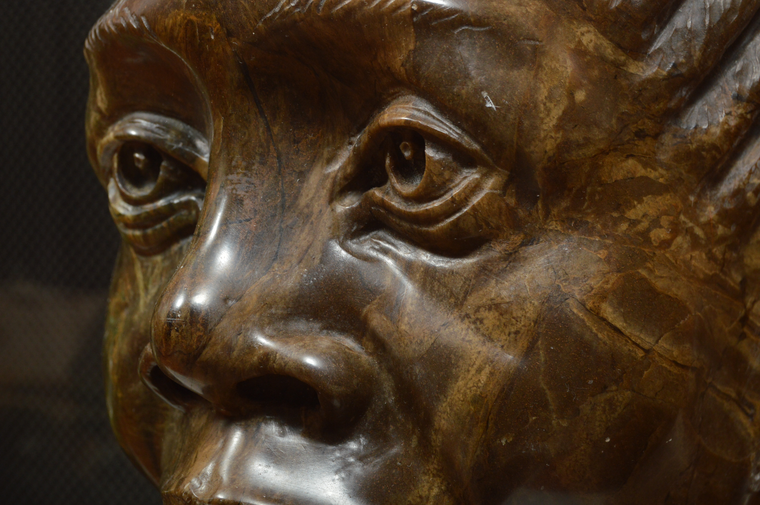 Sailas Makumba Shona Carved Fruit Serpentine Bust