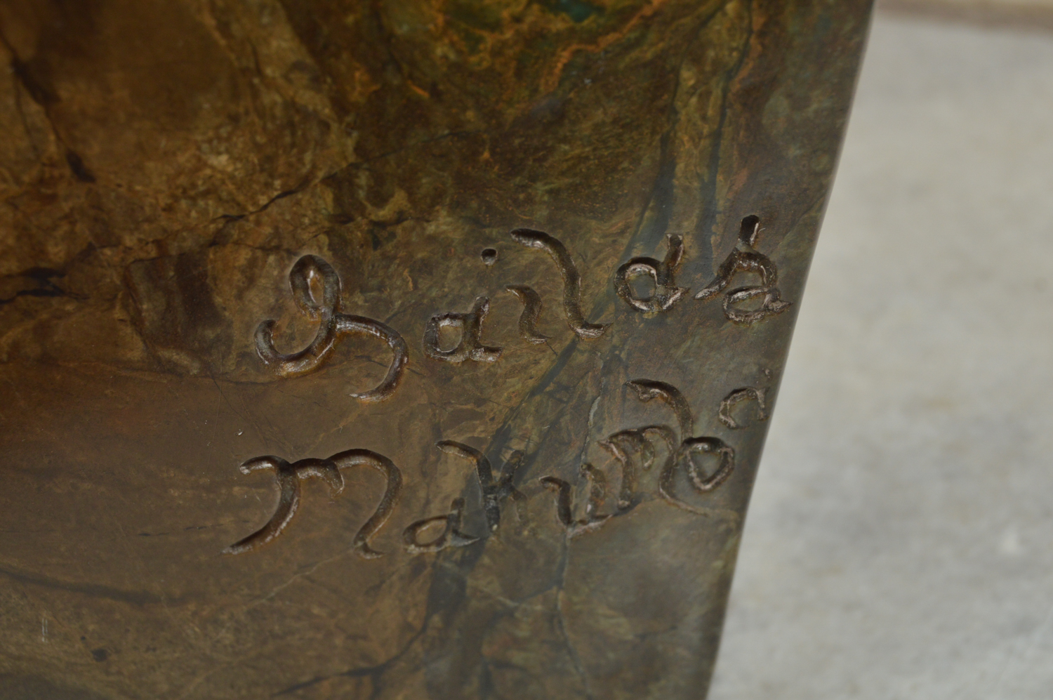 Sailas Makumba Shona Carved Fruit Serpentine Bust