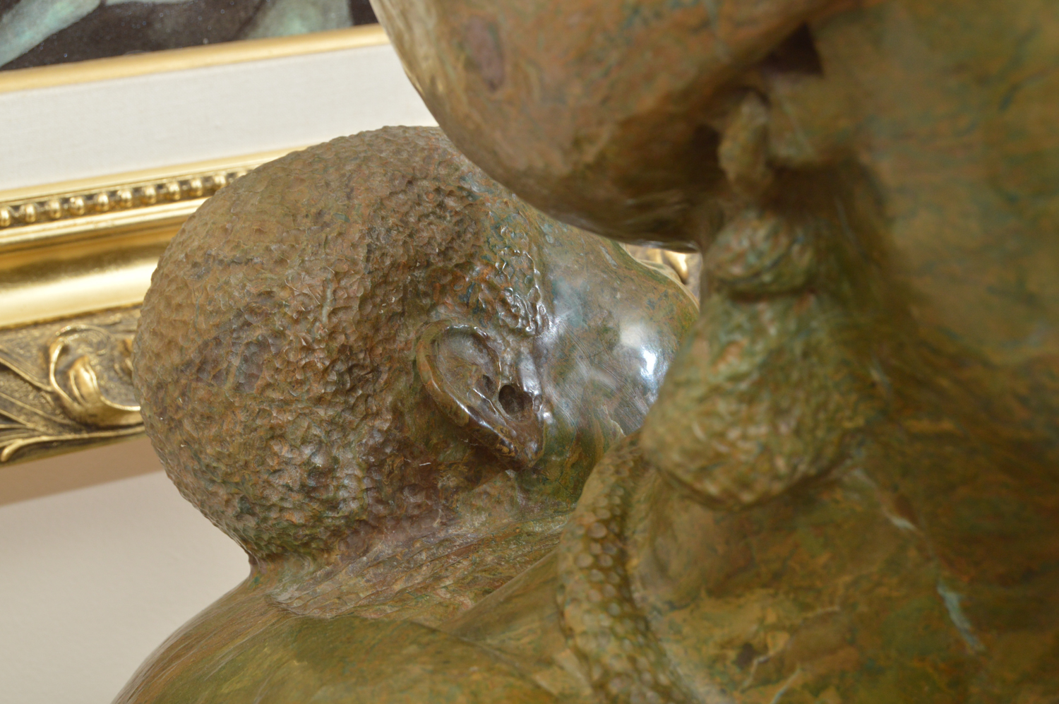 Lazarus Tandi Shona Carved Verdite Stone Sculpture of Mother and Child