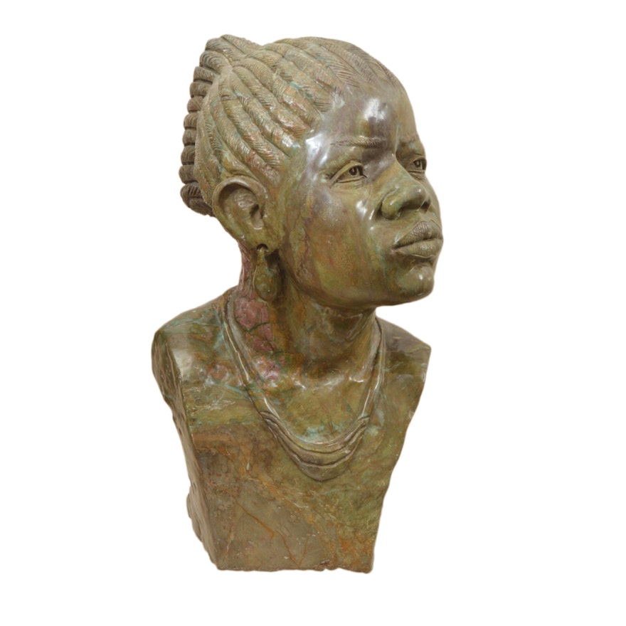 John Chihowa Verdite Stone Bust