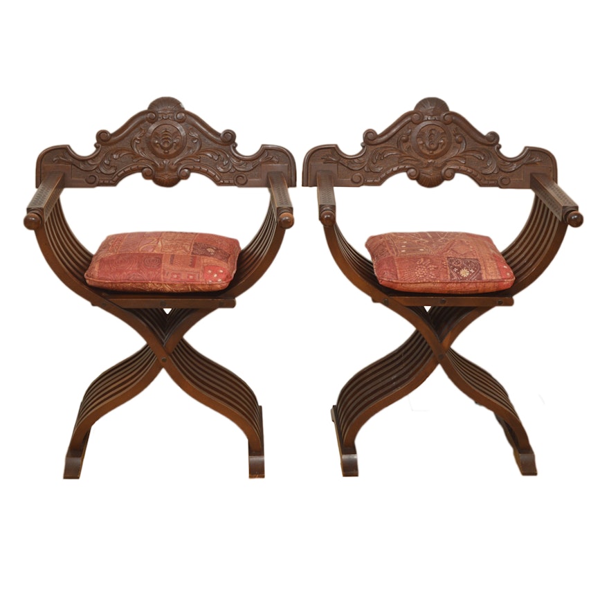 Pair of Savonarola Style Chairs