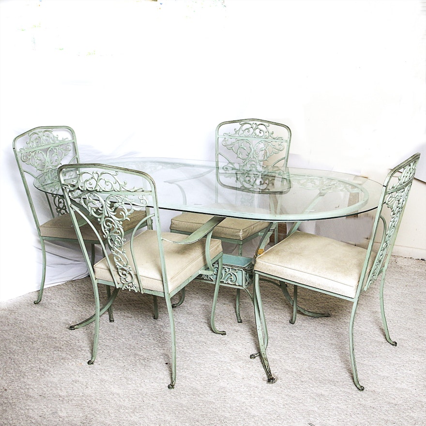 Cast Metal  Patio Dining Set