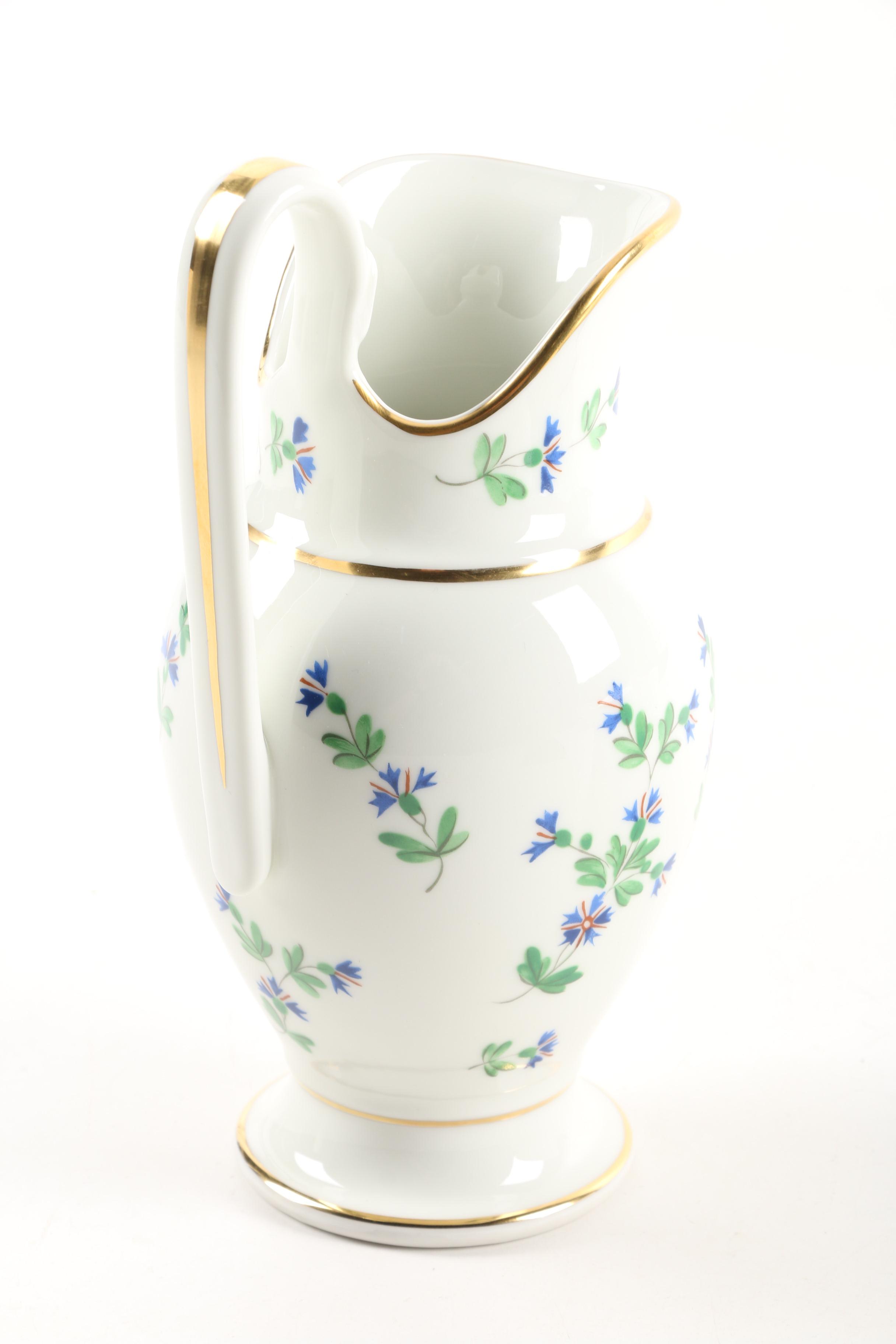 1985 Lenox Porcleain Pitcher with Cordon Bleu Casserole Dish