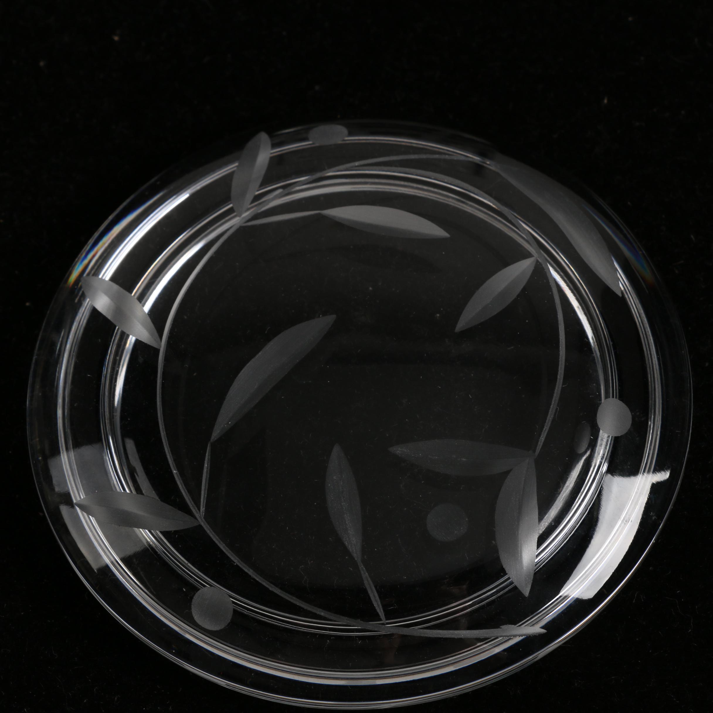 Lenox Porcelain "Holiday Bud Vase" and "Opal Innocence" Crystal Box