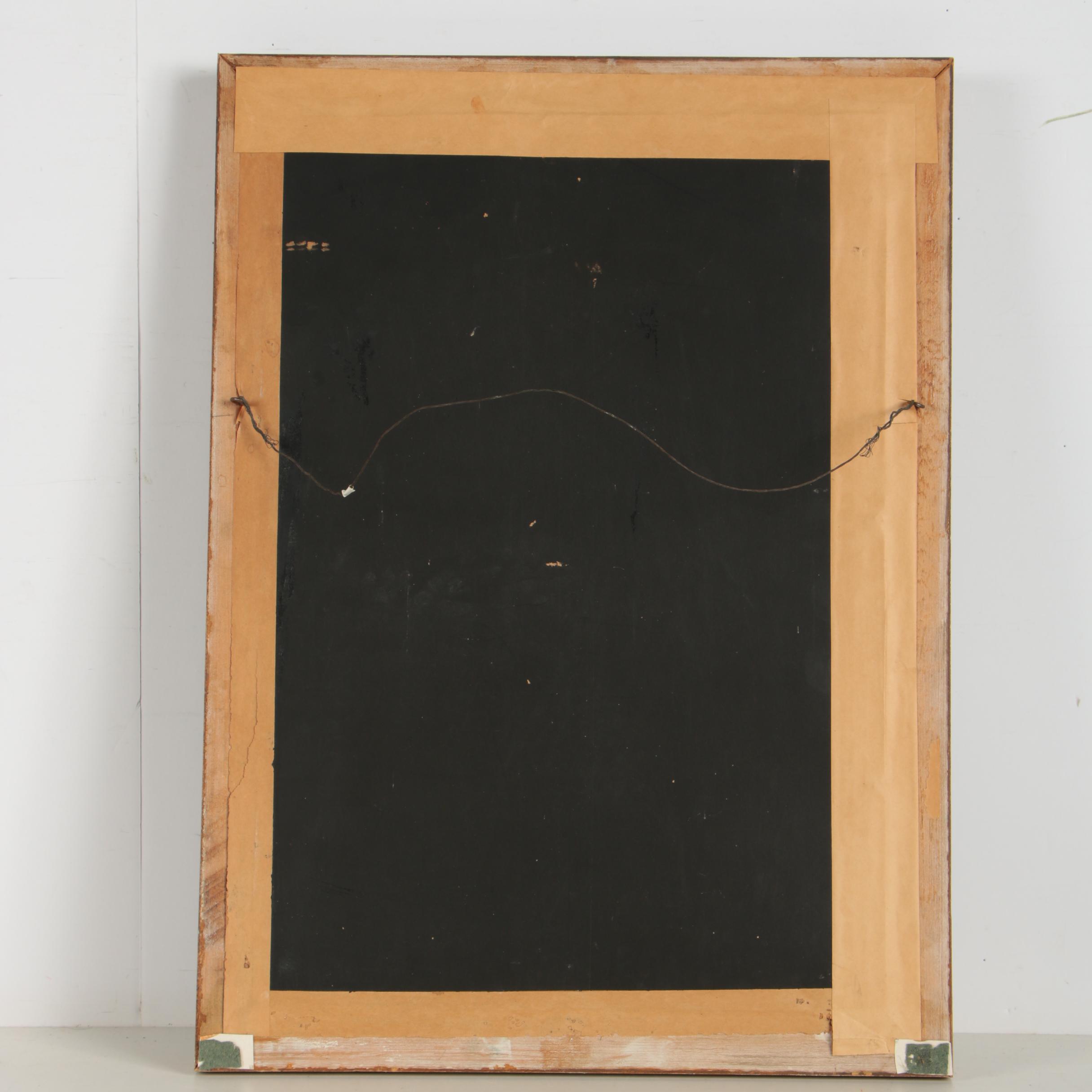 Vintage Oil Painting of Dogs