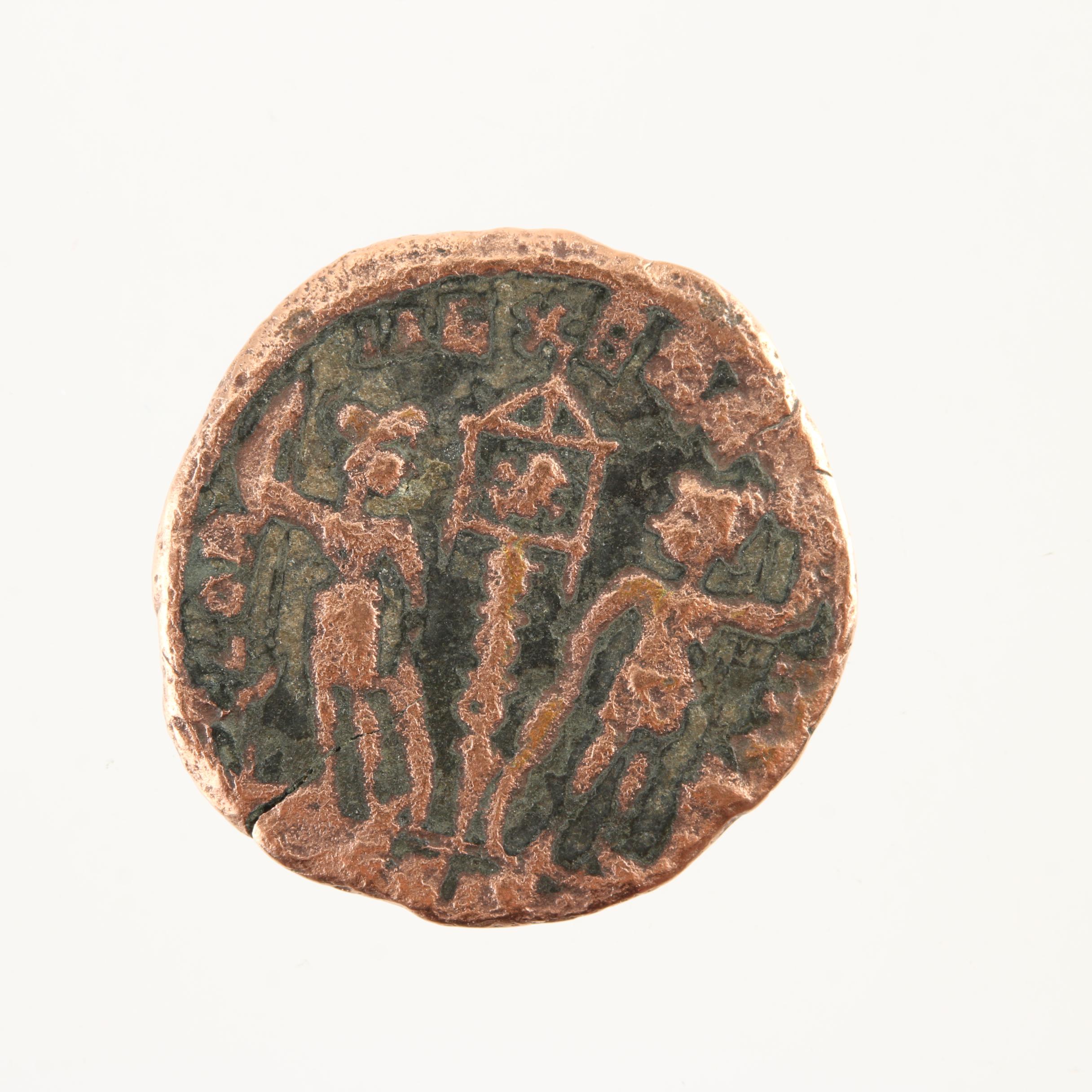 Ten Ancient Roman Imperial Bronze Coins from Constantine the Great's Era