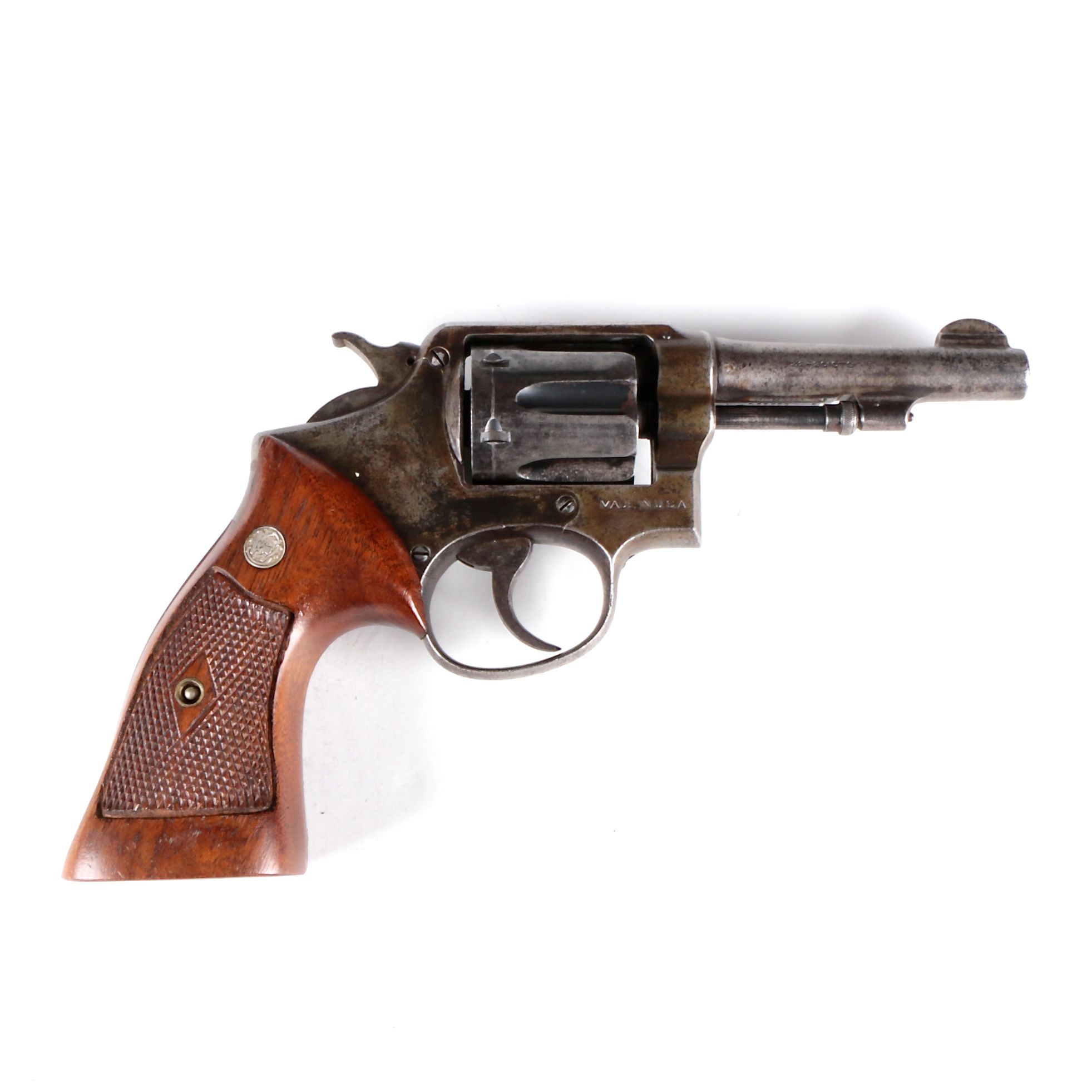 Circa 1915 Smith & Wesson .32-20 Caliber Model 10 Revolver With Leather Holster