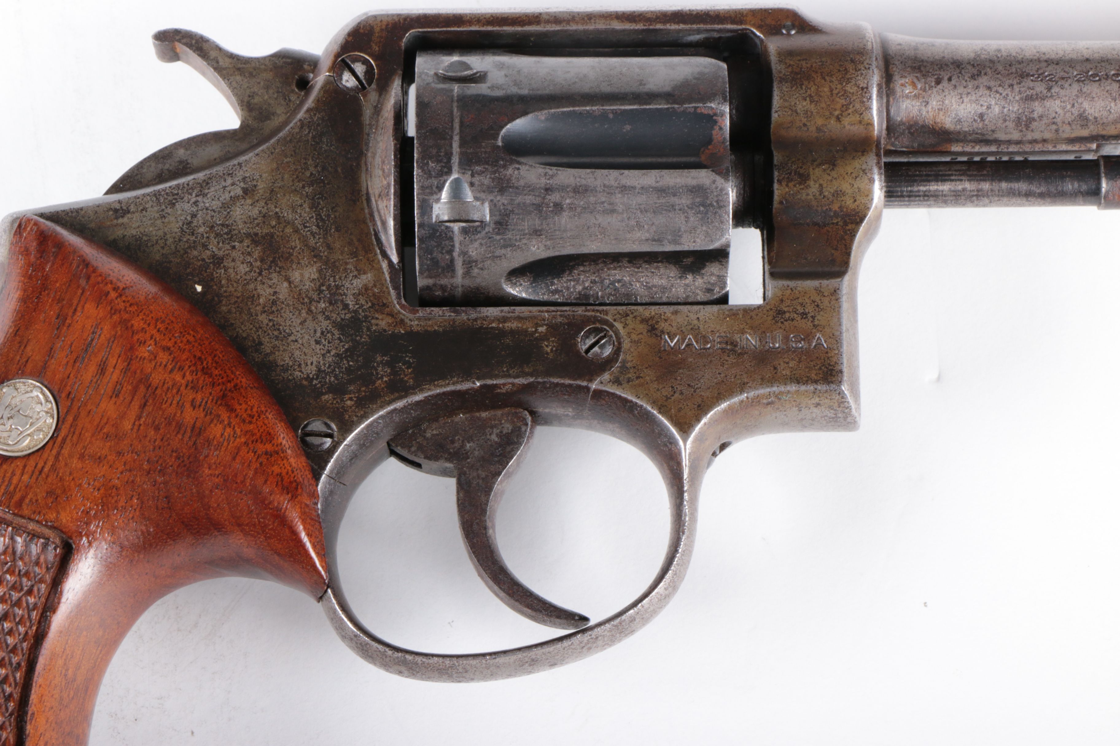 Circa 1915 Smith & Wesson .32-20 Caliber Model 10 Revolver With Leather Holster
