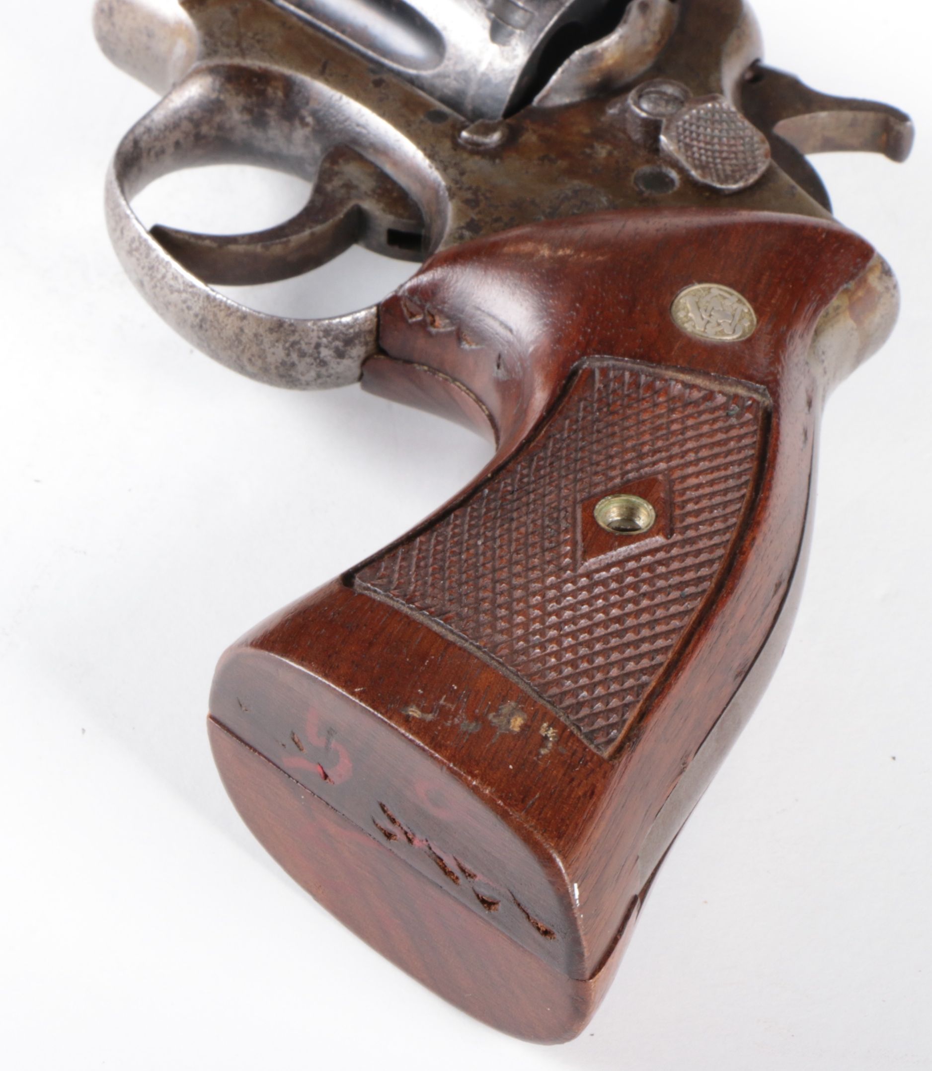 Circa 1915 Smith & Wesson .32-20 Caliber Model 10 Revolver With Leather Holster
